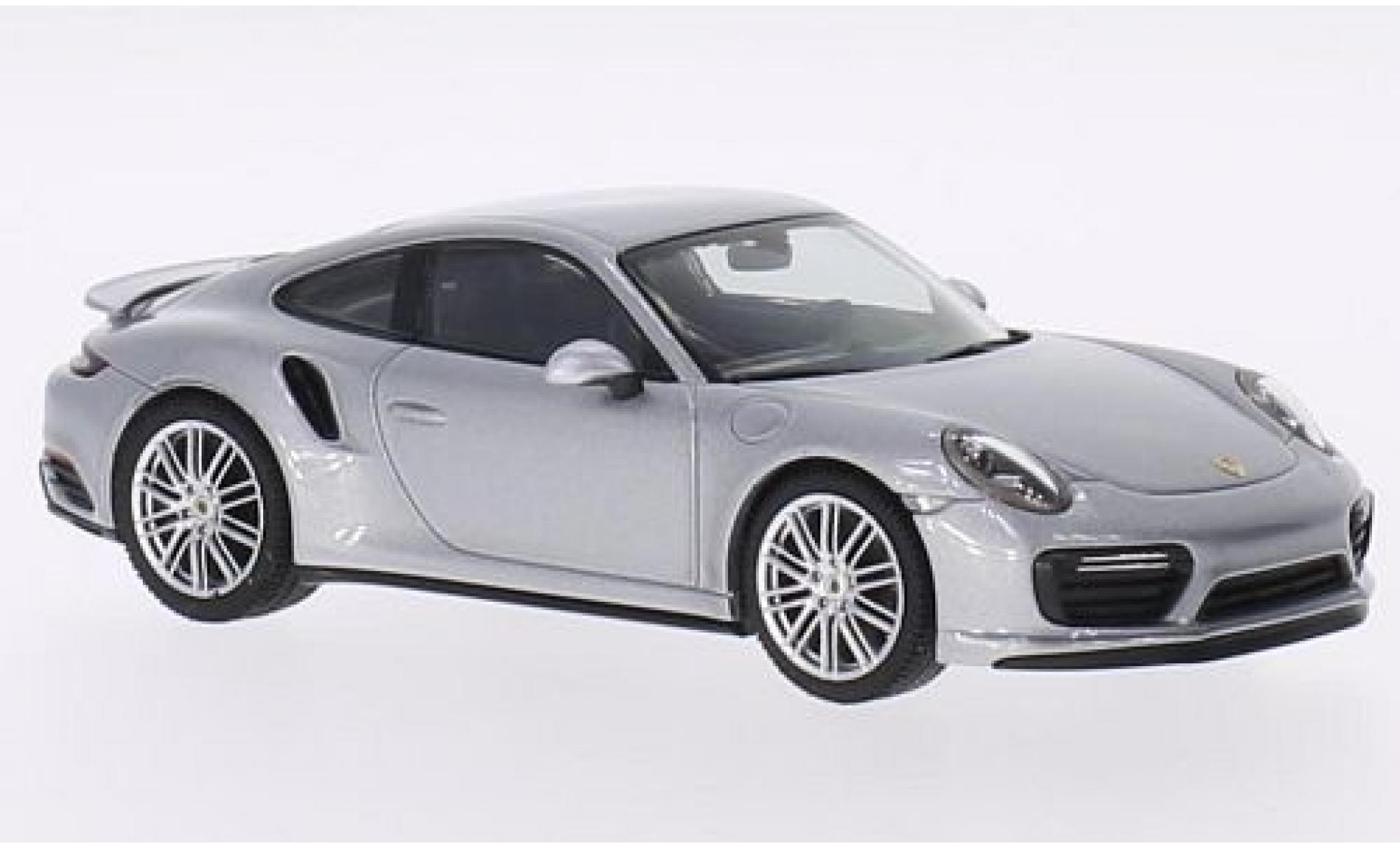 Porsche 991 Turbo 1/43 Herpa 911 (/2) Turbo Coupe grigio modellino in miniatura
