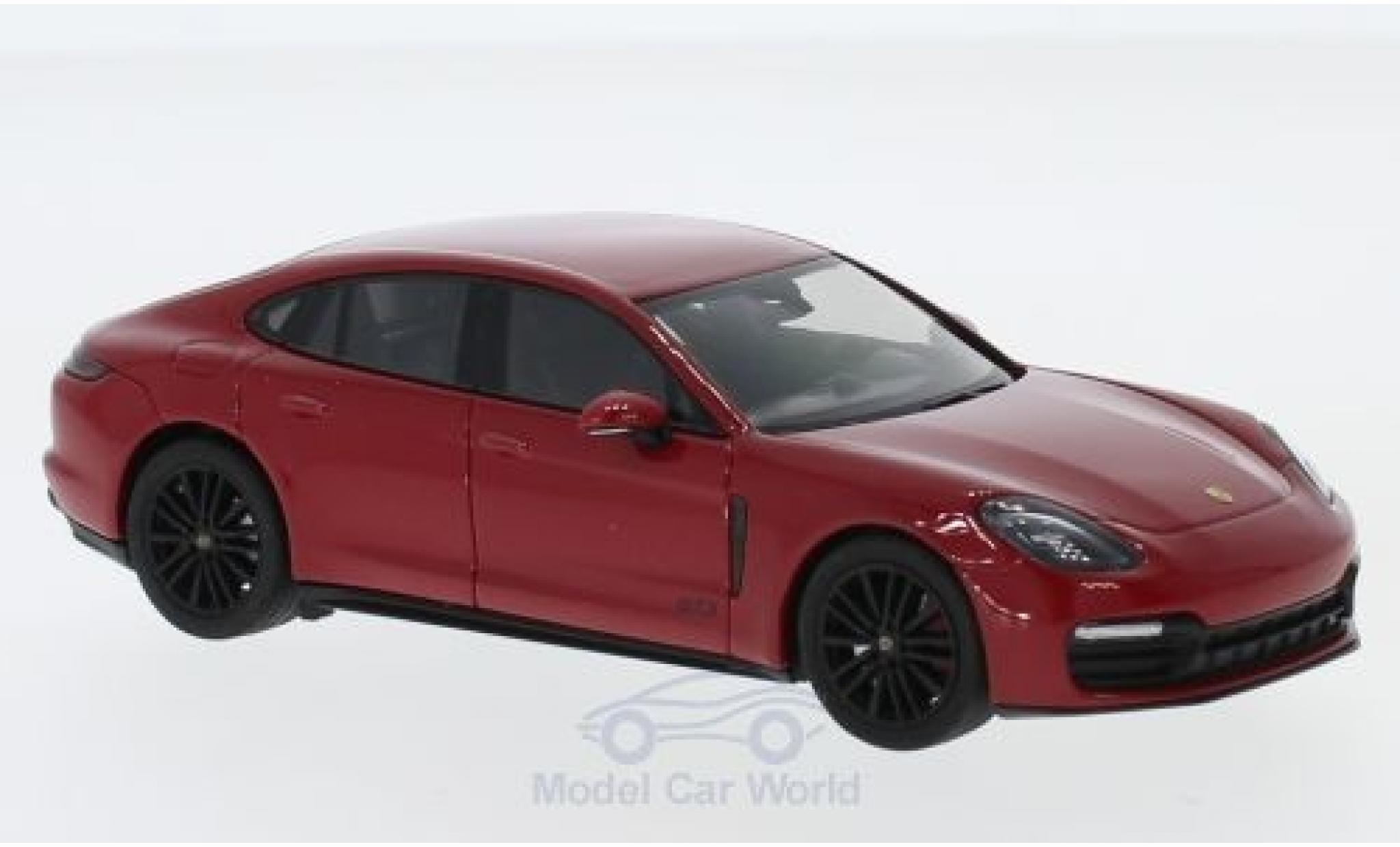 Porsche Panamera GTS 1/43 Herpa GTS rosso modellino in miniatura