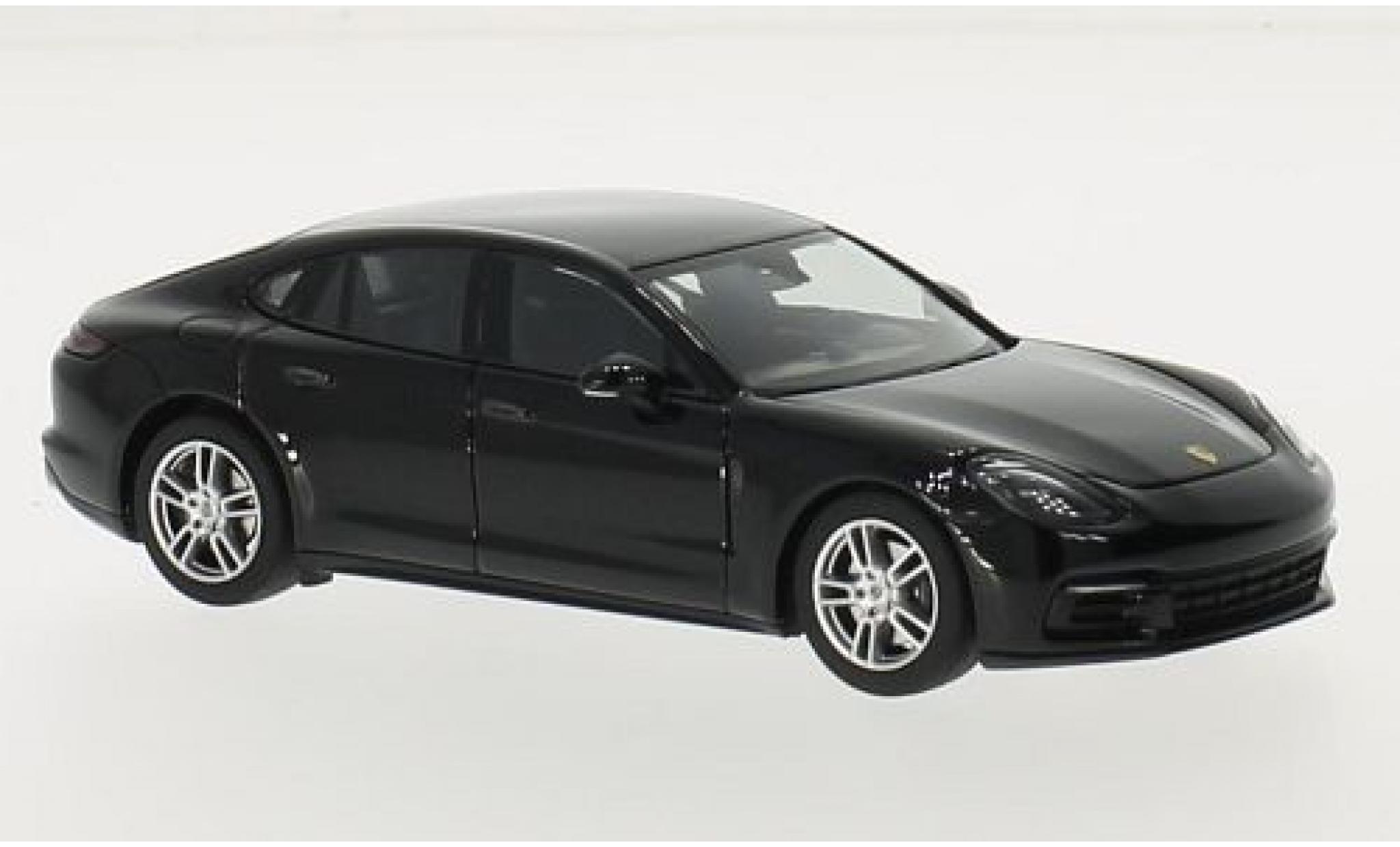 Porsche Panamera 1/43 Herpa nero 2016 modellino in miniatura