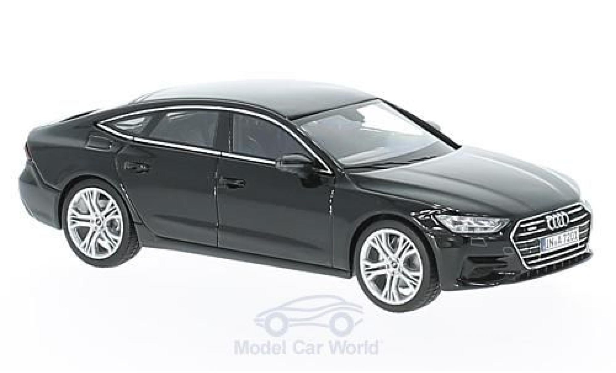 Audi A7 1/43 iScale Sportback nero 2018 modellino in miniatura