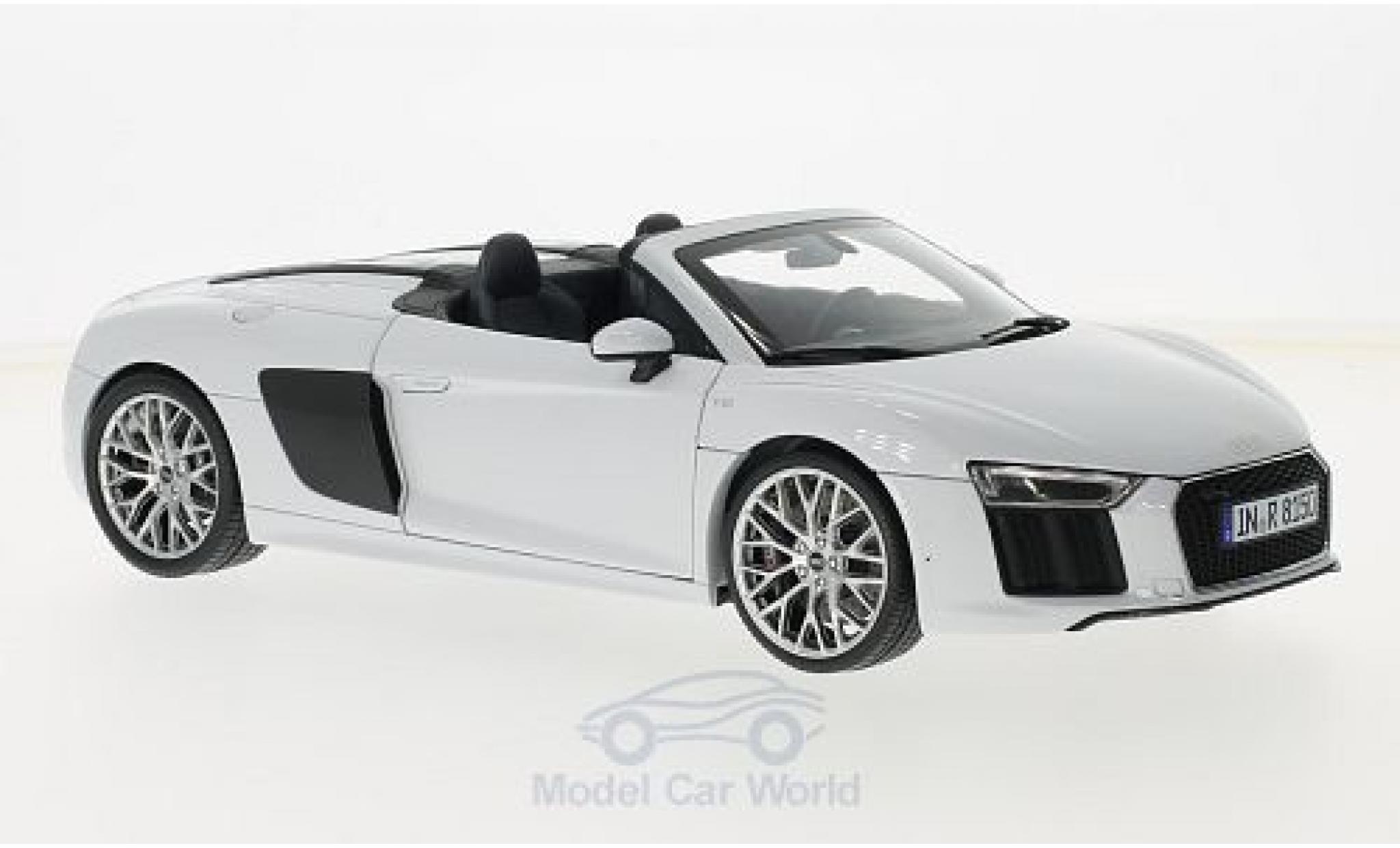 Audi R8 1/18 iScale Spyder V10 grigio 2016 ohne Vitrine modellino in miniatura