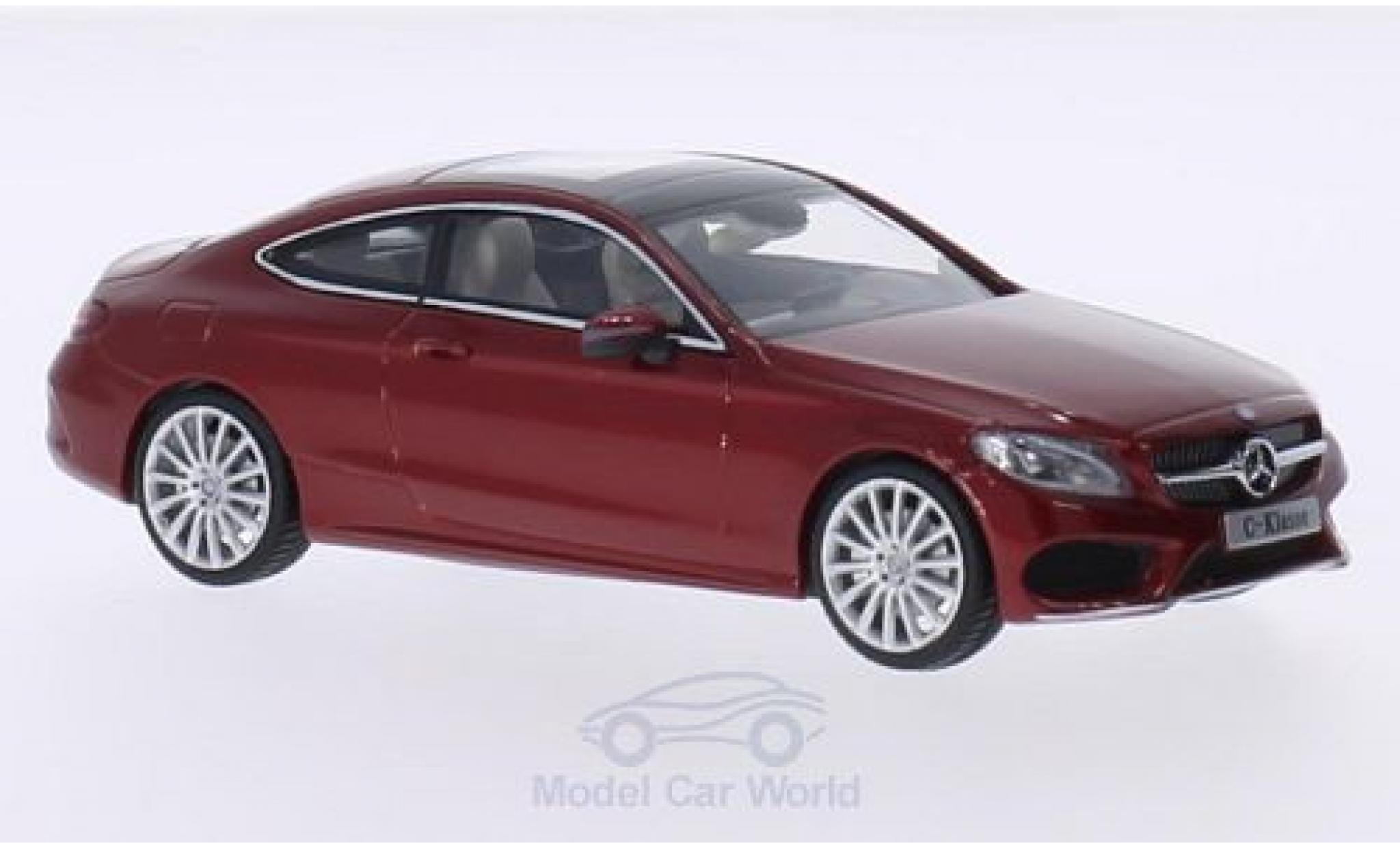 Mercedes Classe C 1/43 iScale Coupe metallico rosso modellino in miniatura