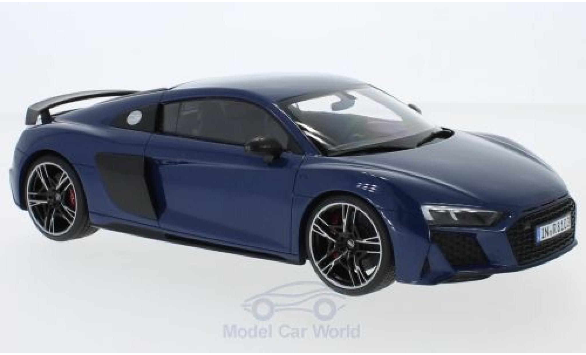 Audi R8 1/18 Jadi metallico blu 2019 modellino in miniatura