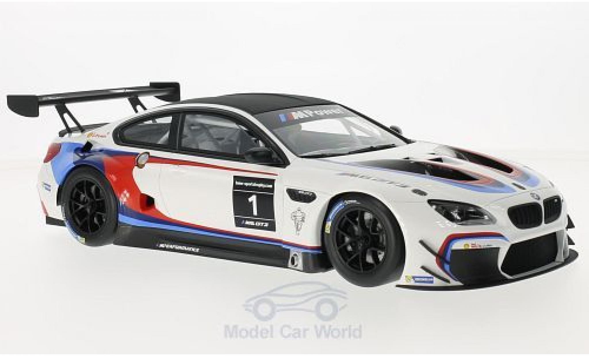 Bmw M6 1/18 Kyosho GT3 bianco/nero Sportstrophy 2016 2016 The Next 100 Years ohne Vitrine modellino in miniatura