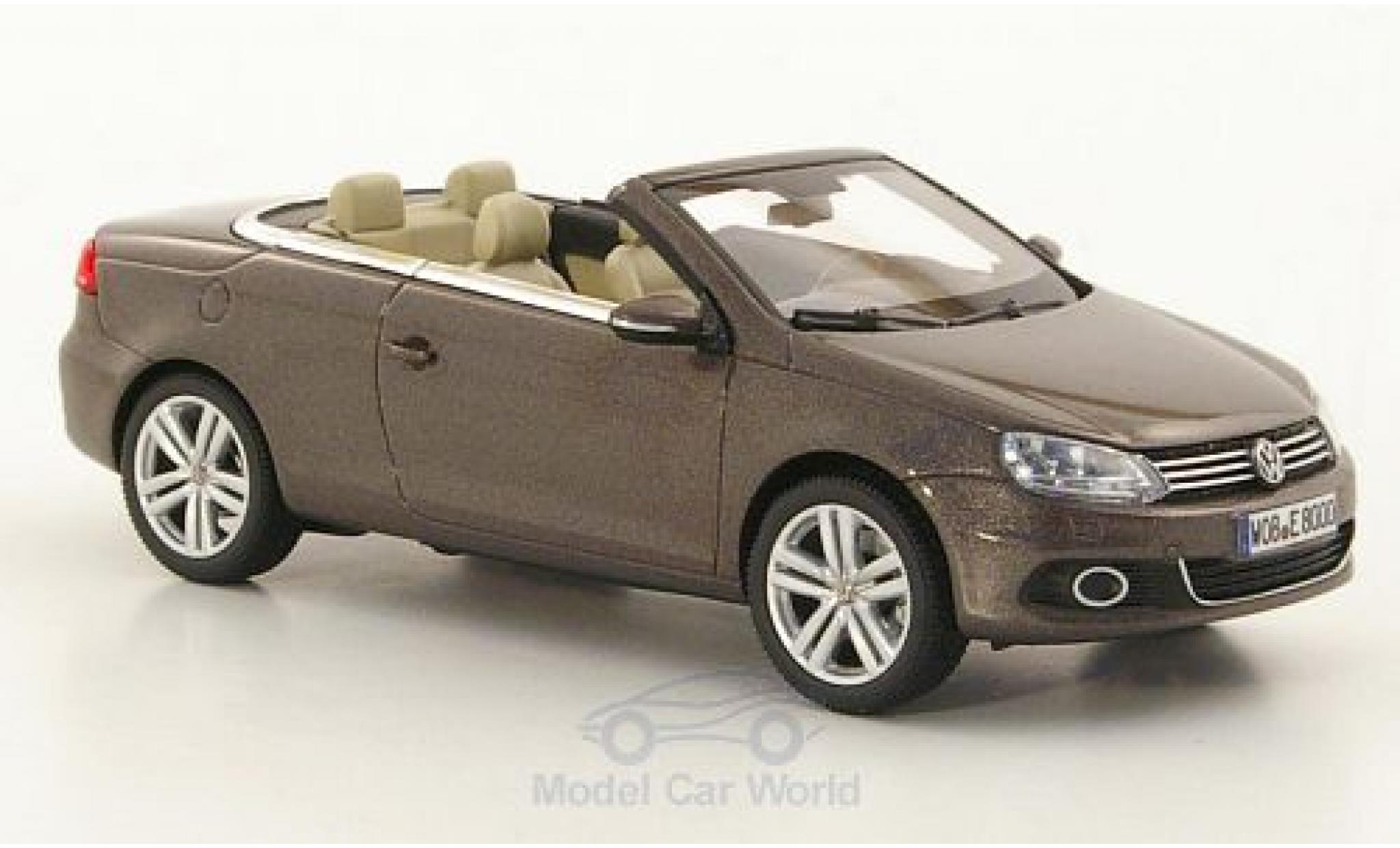 Volkswagen Eos 1/43 Kyosho metallico marroneee 2011 modellino in miniatura