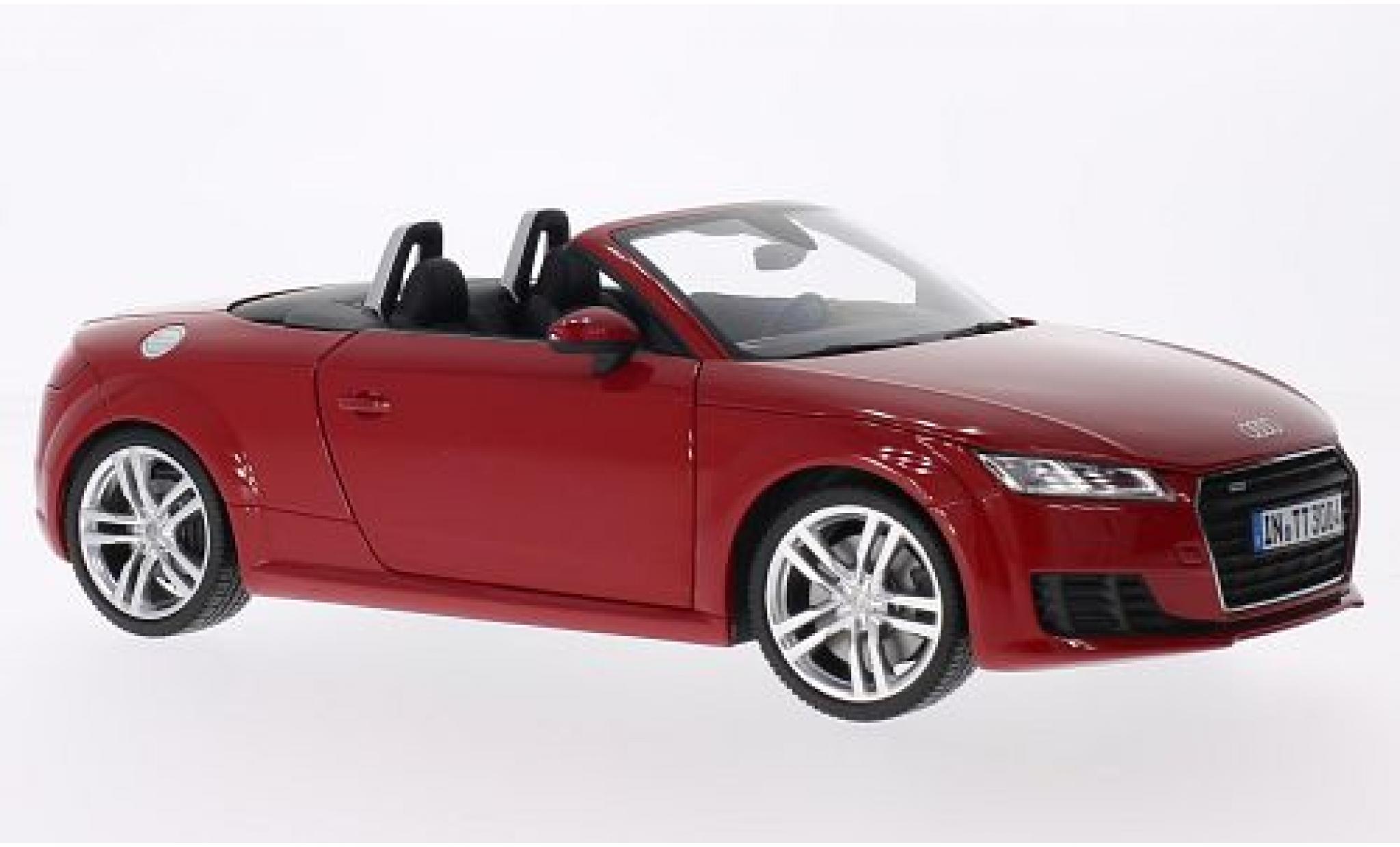 Audi TT 1/18 Minichamps Roadster rosso 2015 modellino in miniatura