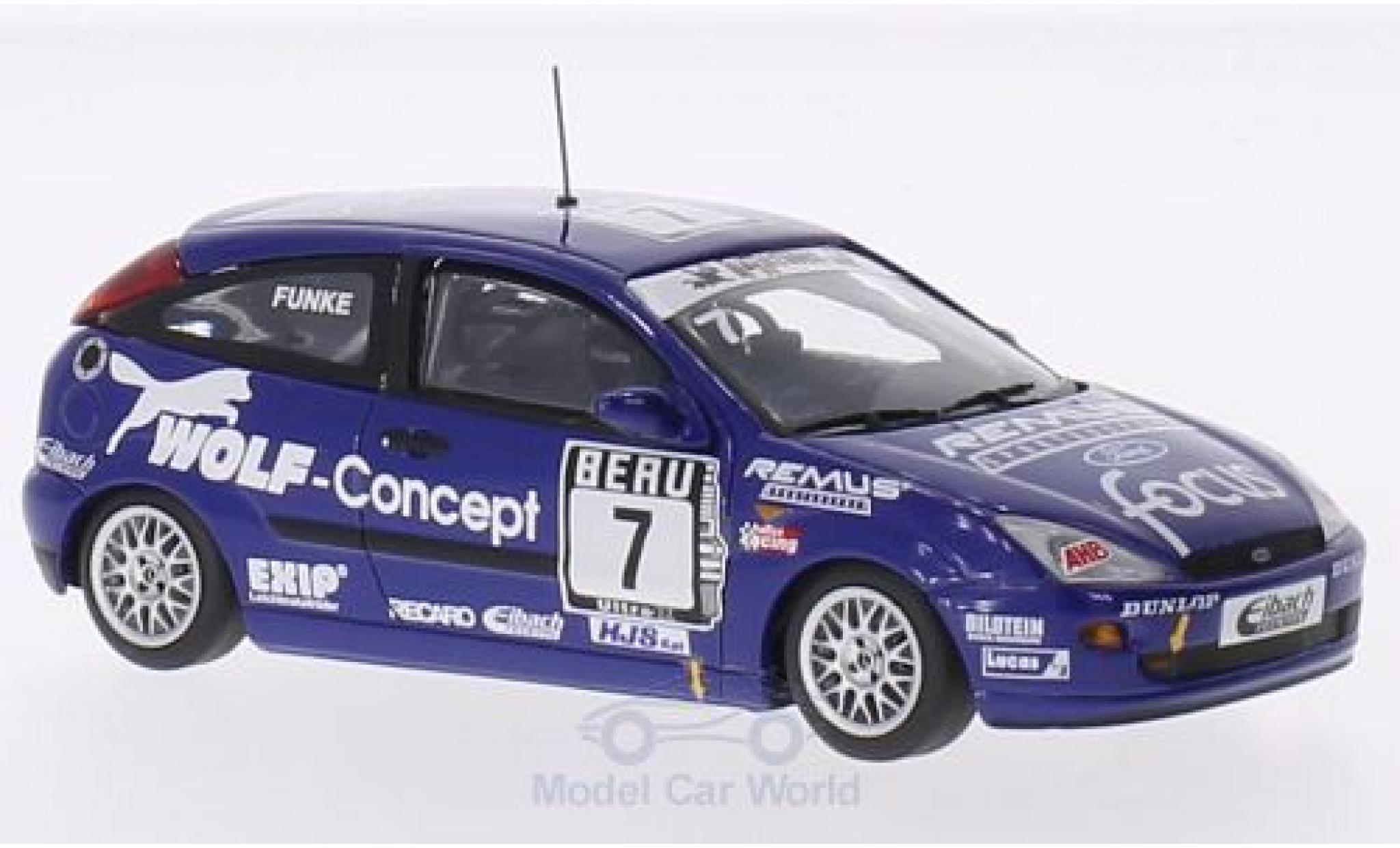 Ford Focus 1/43 Minichamps DTC No.7 Wolf-Concept DTC M.Funke modellino in miniatura
