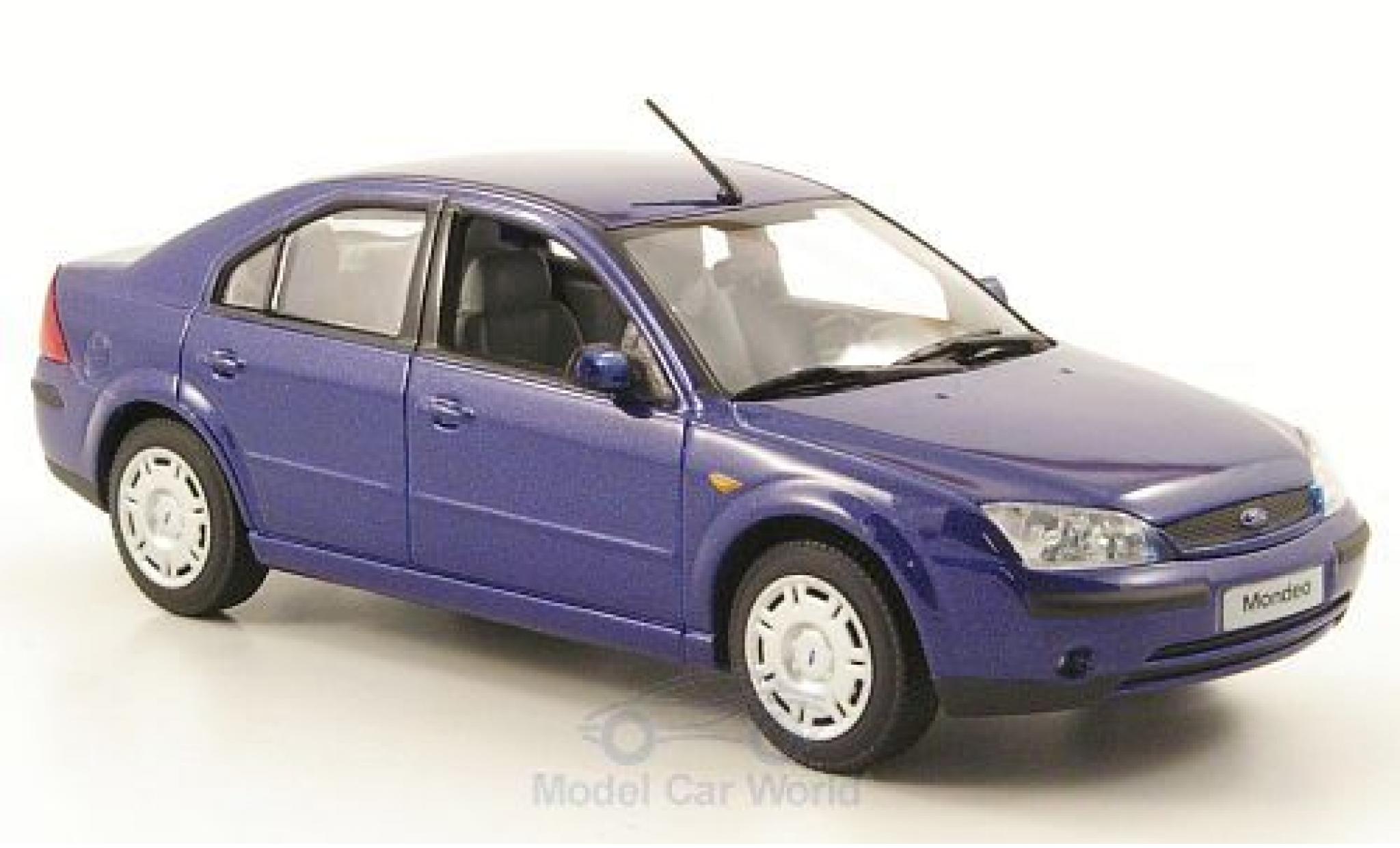 Ford Mondeo 2001 1/43 Minichamps MKIII metallico blu 2001 Stufenheck modellino in miniatura