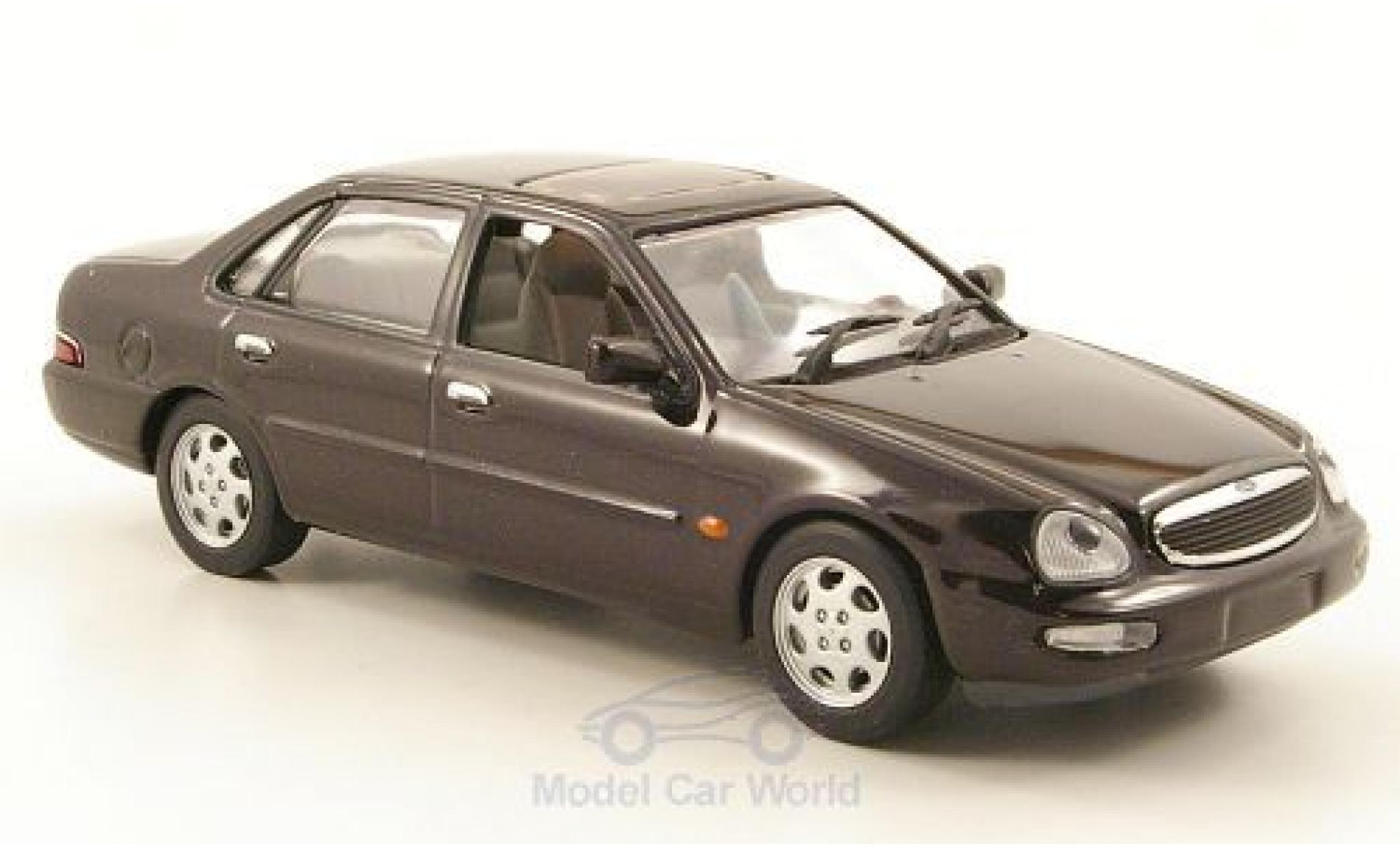 Ford Scorpio 1/43 Minichamps metallico porpora 1996 modellino in miniatura