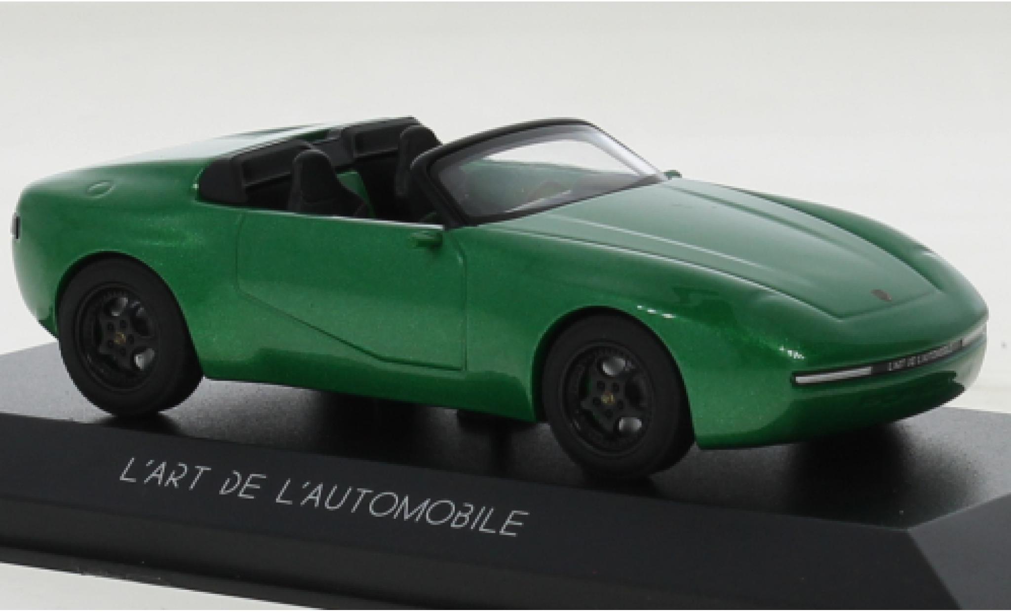 Porsche 968 1/43 Minichamps Arthur Kar metallise verde 2021 modellino in miniatura