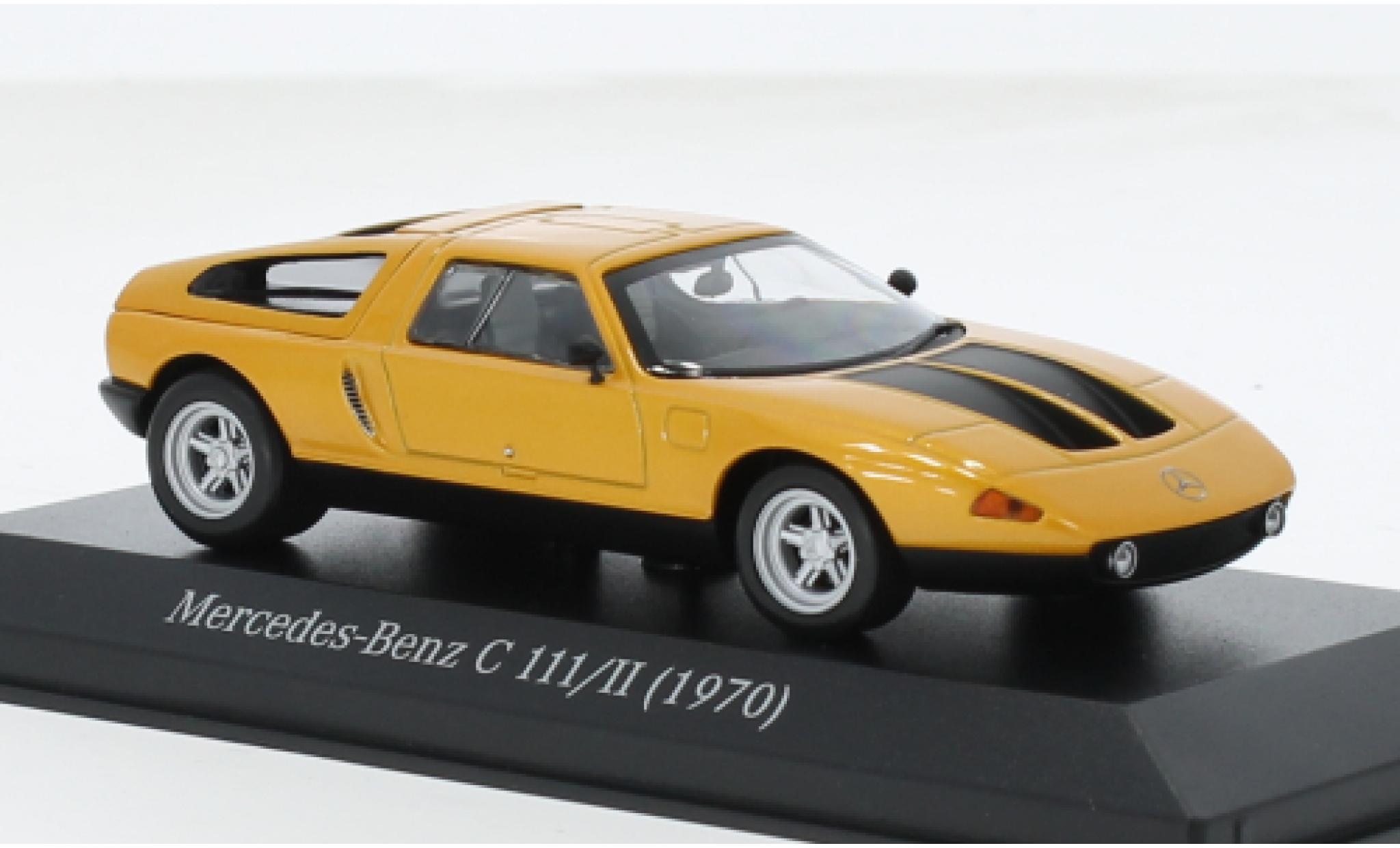 Mercedes C111 1/43 I Minichamps / II orange 1969 1:43 modellino in miniatura