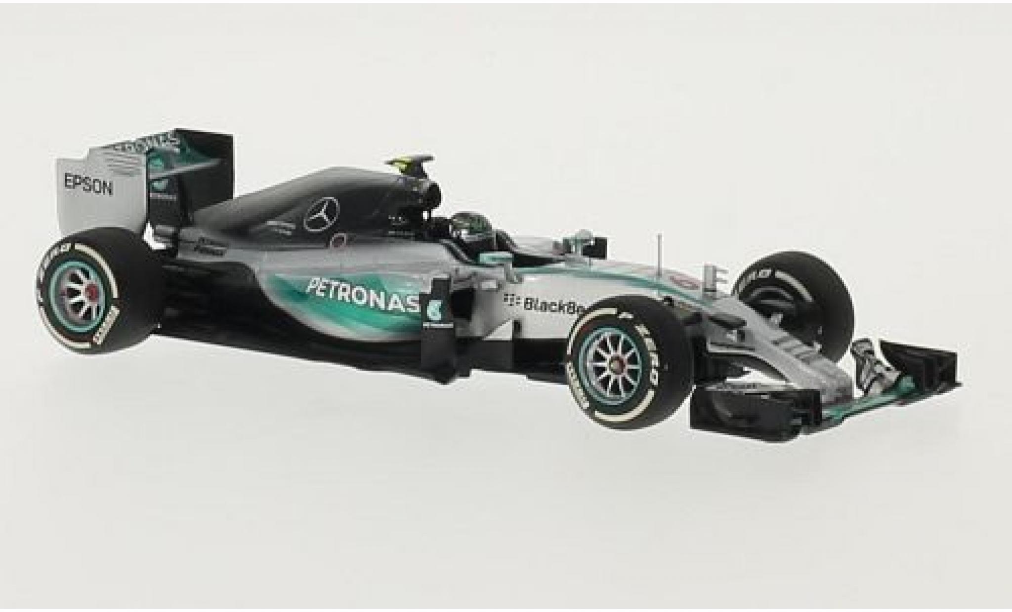 Mercedes F1 1/43 Minichamps W06 Hybrid No.6 AMG Petronas Formula One Team Petronas Formel 1 -Saison 2015 N.Rosberg modellino in miniatura