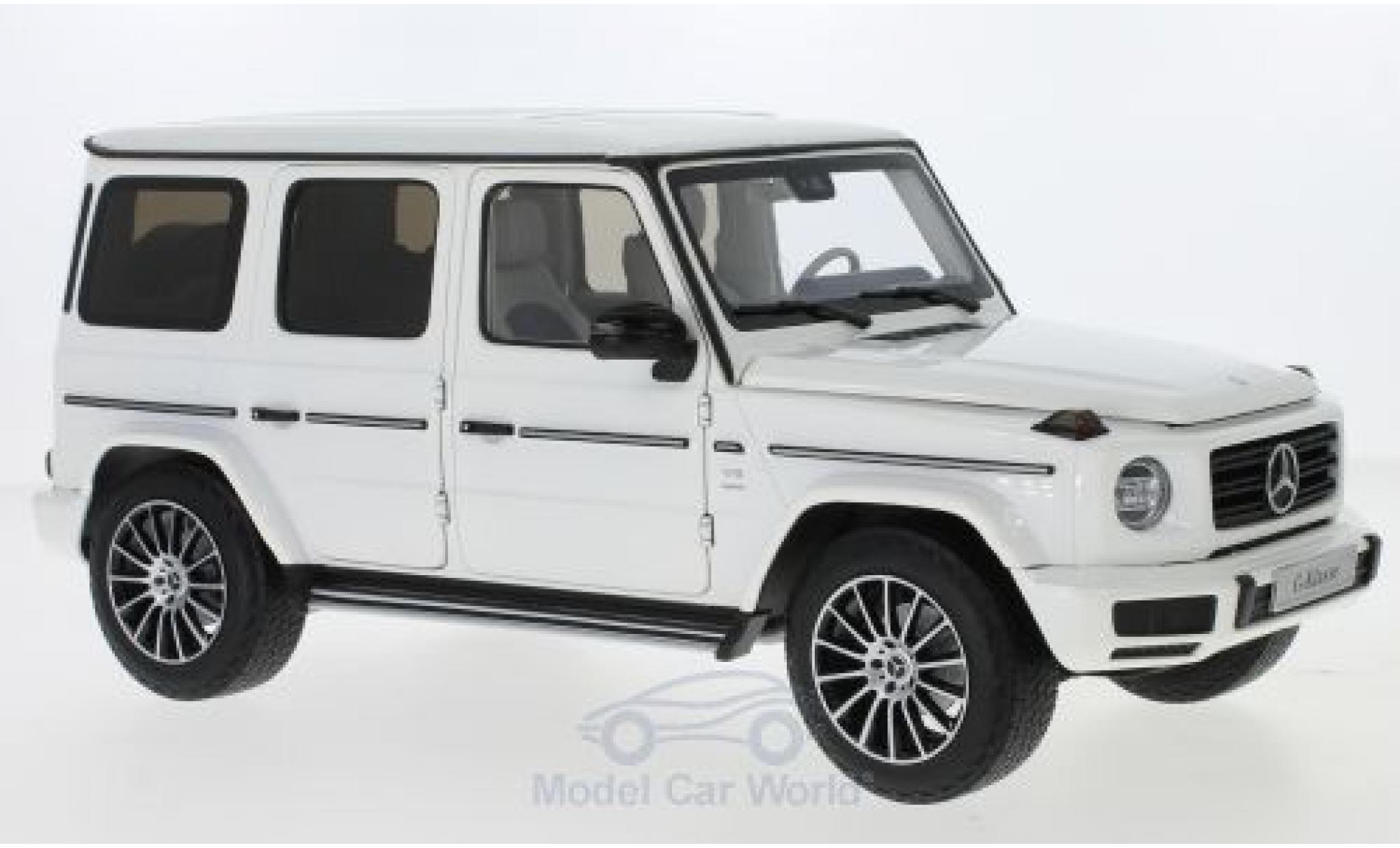 Mercedes Classe G 1/18 Minichamps (W463) bianco 2019 40 Jahre modellino in miniatura