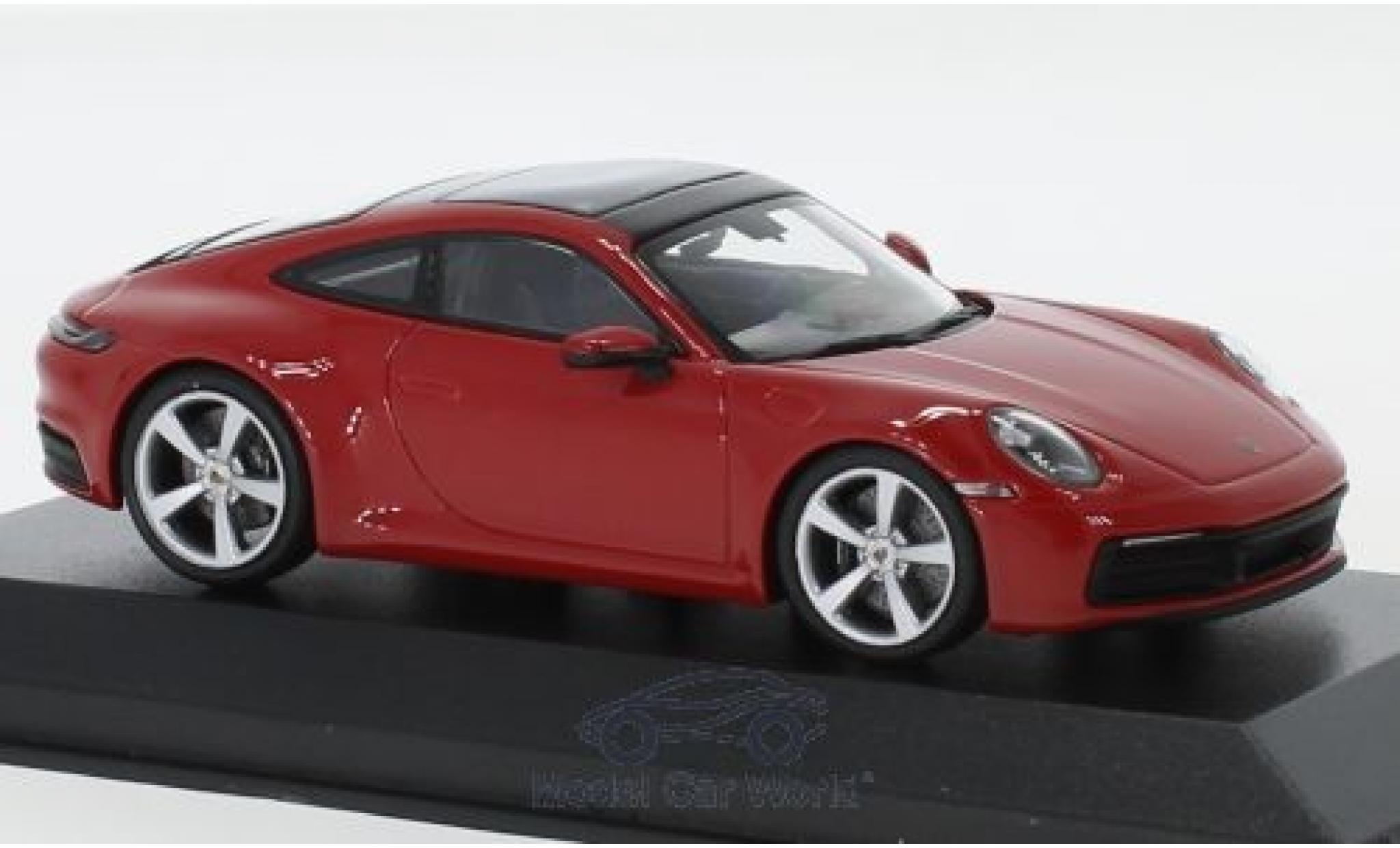 Porsche 992 S 1/43 Minichamps 911 () Carrera S rosso 2019 modellino in miniatura