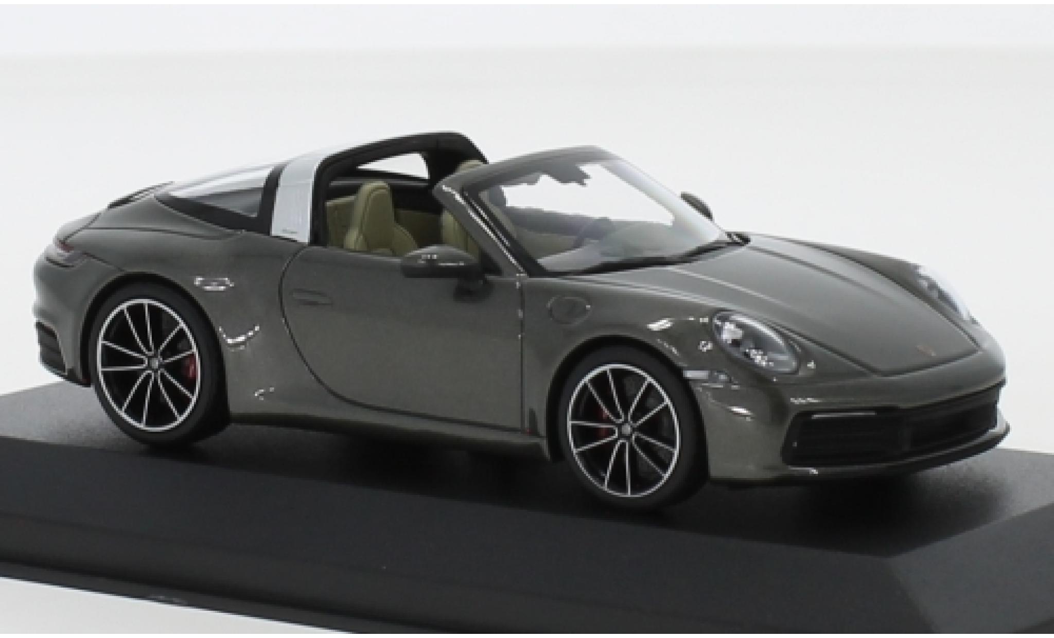 Porsche 992 Targa 1/43 Minichamps 911 Targa 4S () metallico grigio modellino in miniatura