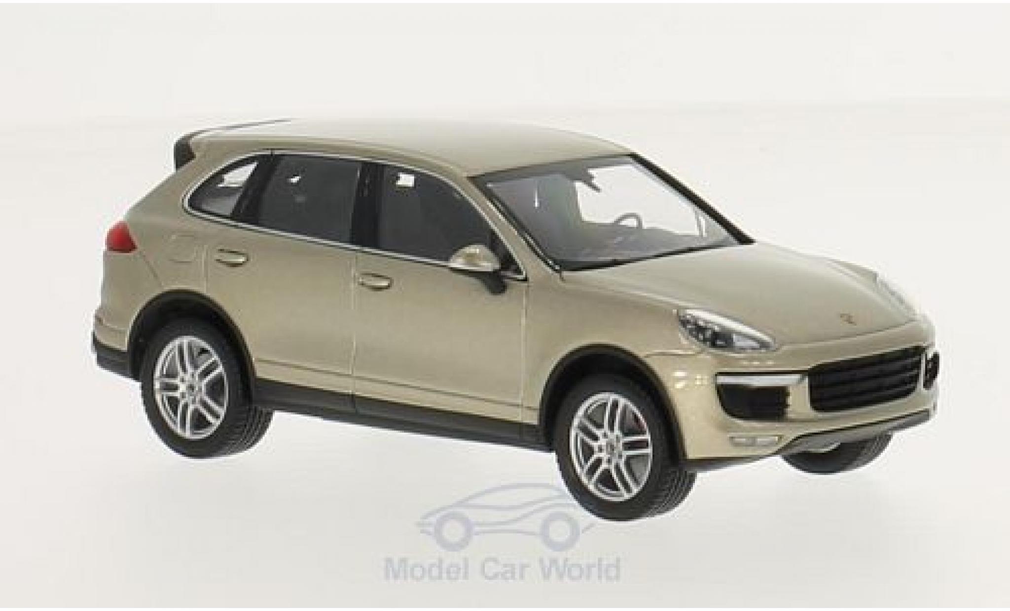 Porsche Cayenne Turbo 1/43 Minichamps Turbo metallico beige 2014 modellino in miniatura