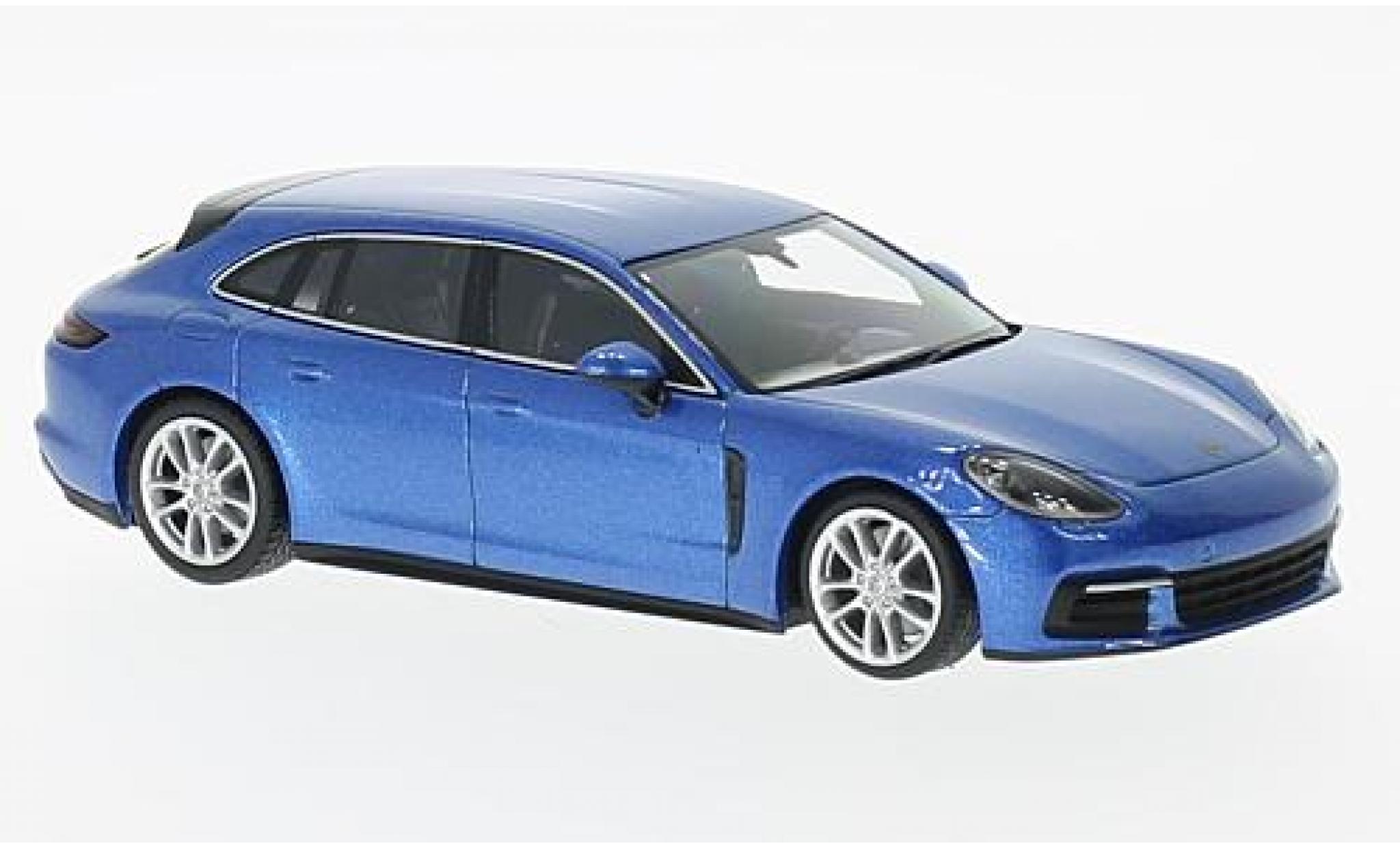 Porsche Panamera S 1/43 Minichamps Sport Tourismo 4S Diesel metallico blu modellino in miniatura