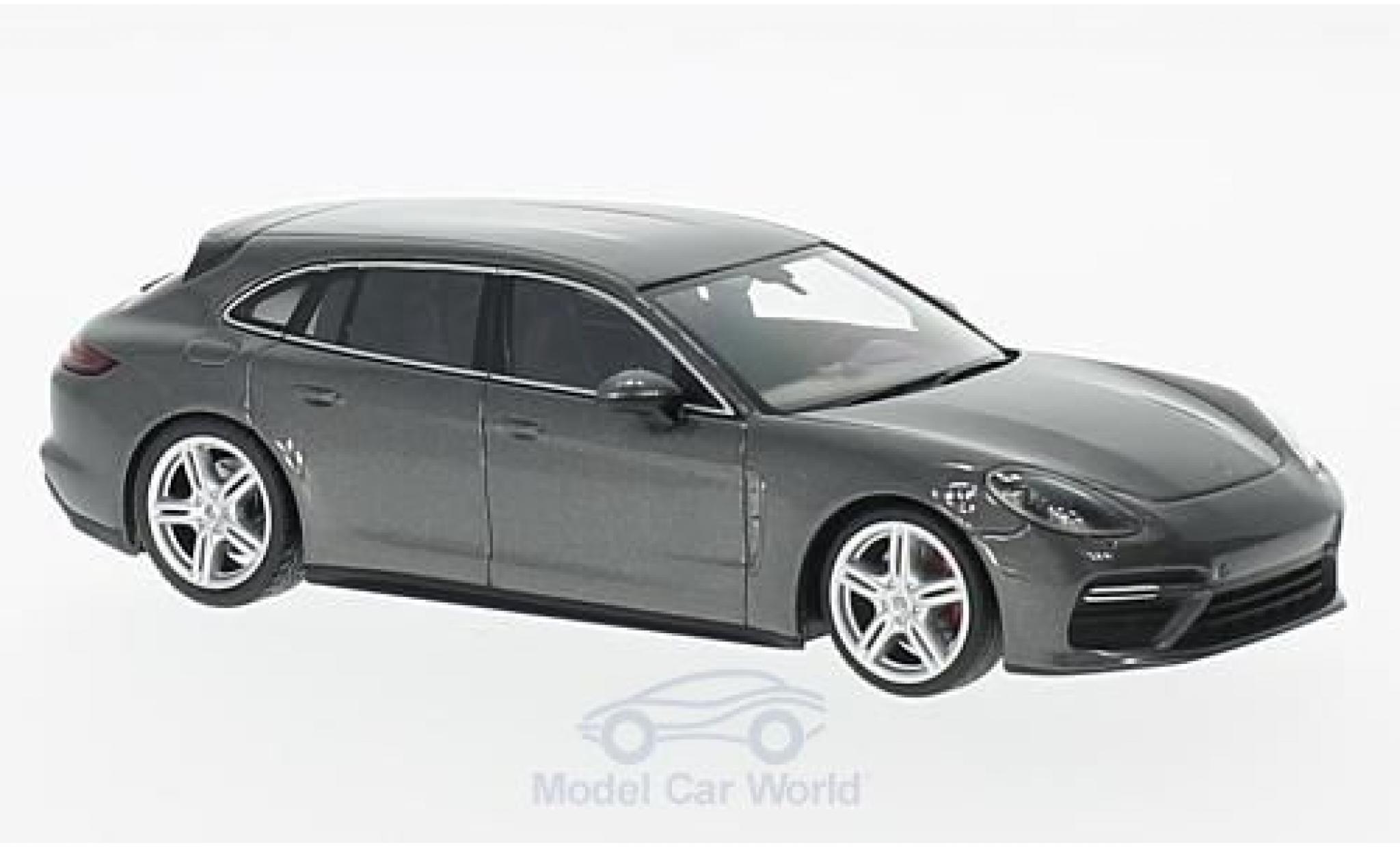Porsche Panamera Turbo 1/43 Minichamps Sport Tourismo Turbo metallico grigio modellino in miniatura