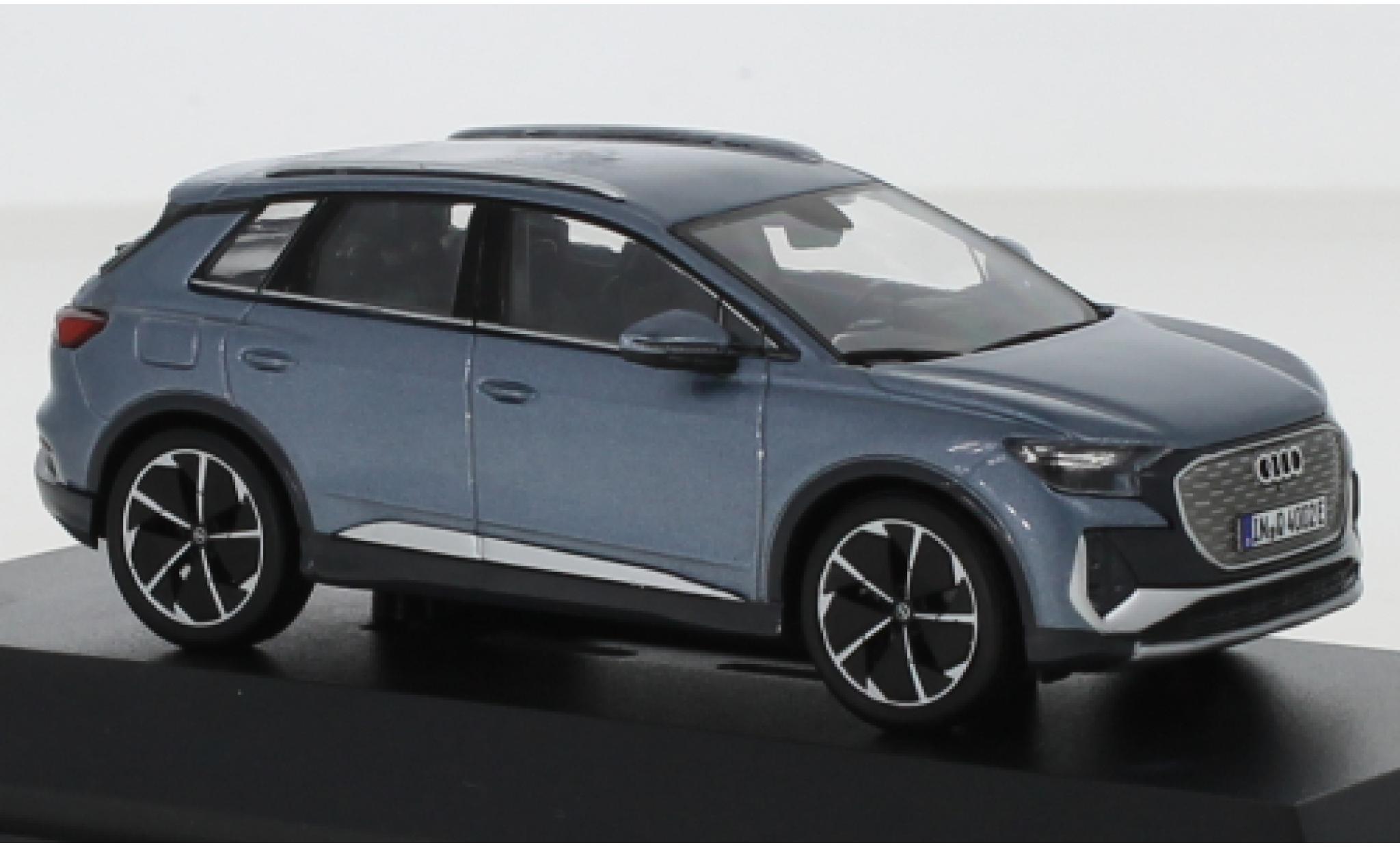 Audi Q4 1/43 Minimax e-tron metallico blu 2021 modellino in miniatura