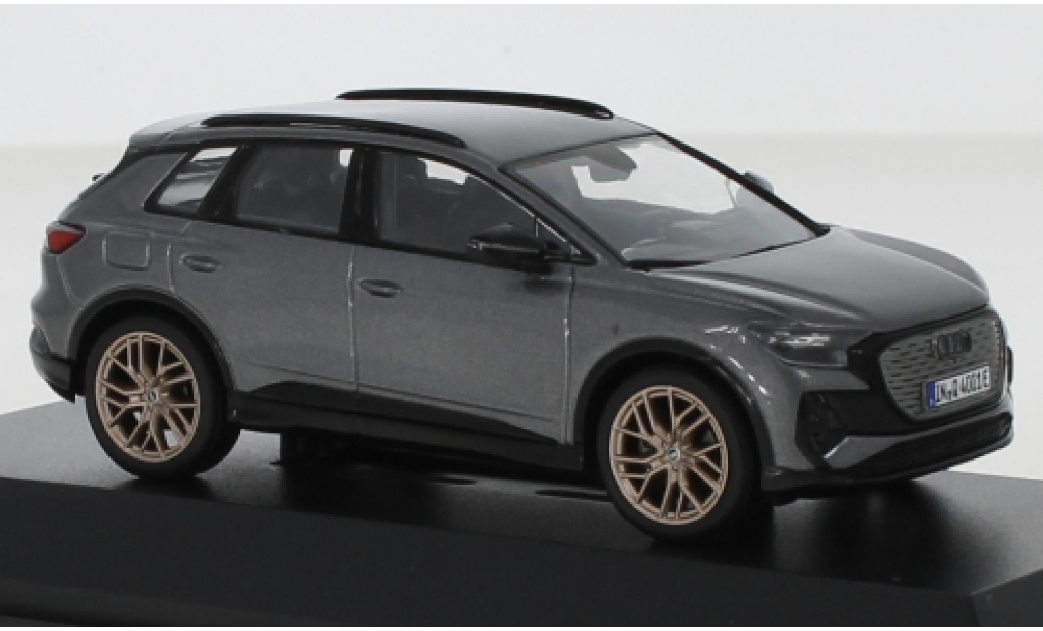 Audi Q4 1/43 Minimax e-tron metallico grigio 2021 modellino in miniatura
