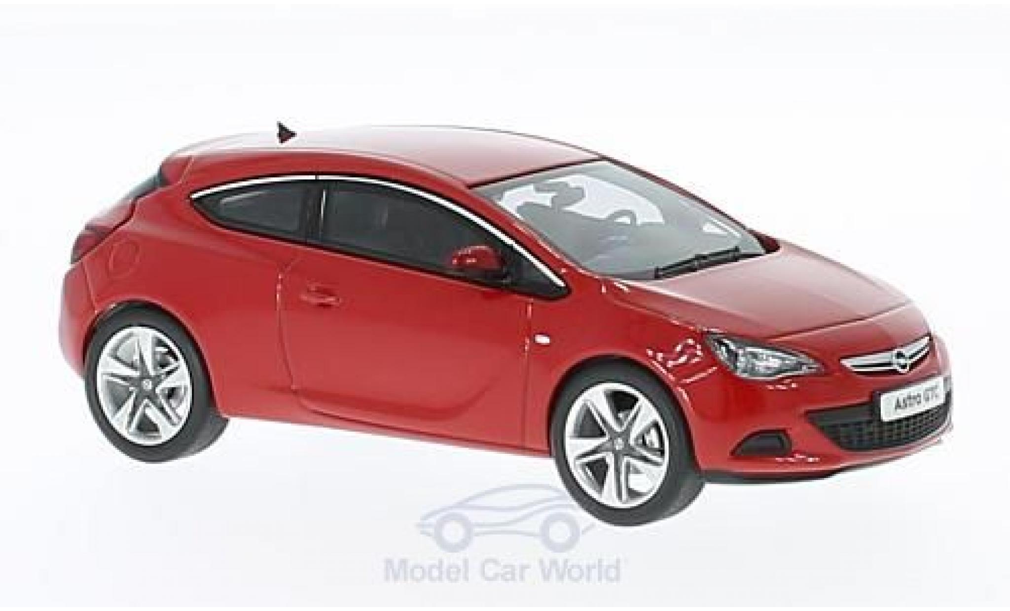 Opel Astra 1/43 Motorart J GTC rosso 2012 modellino in miniatura
