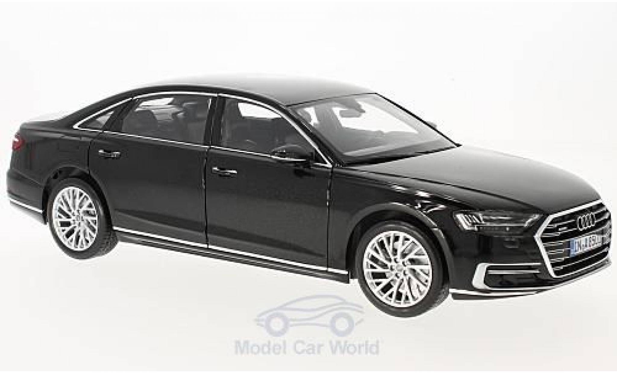 Audi A8 1/18 Norev L metallico nero 2017 modellino in miniatura
