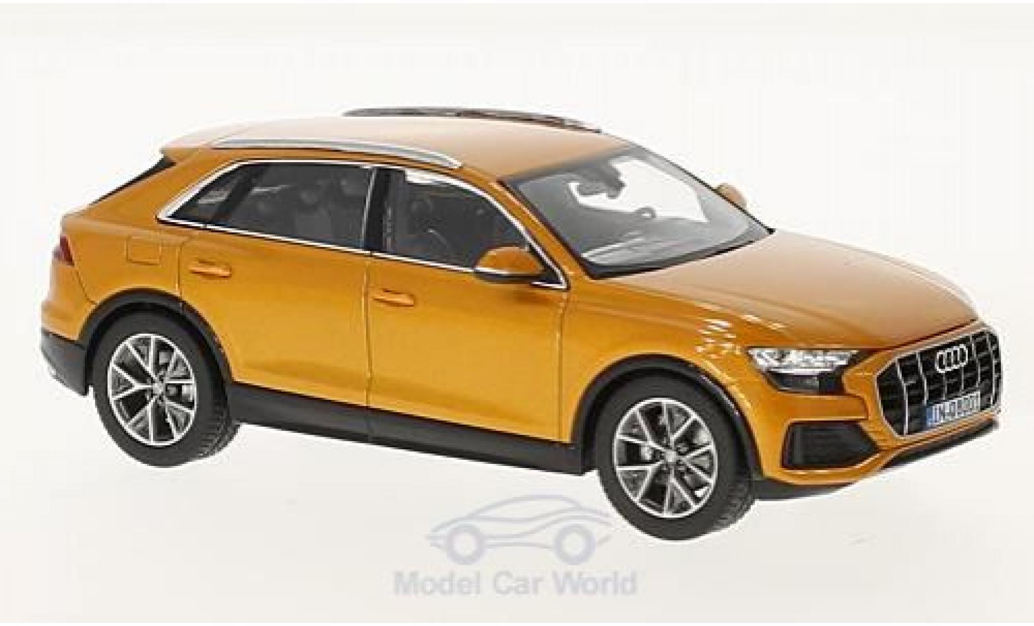 Audi Q8 1/43 Norev metallico orange 2018 modellino in miniatura