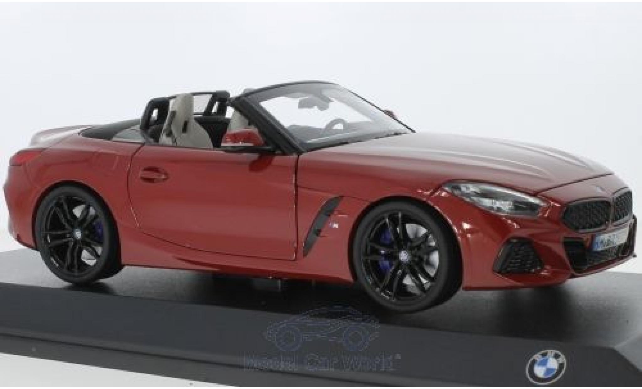 Bmw Z4 1/18 Norev (G29) rosso 2019 modellino in miniatura