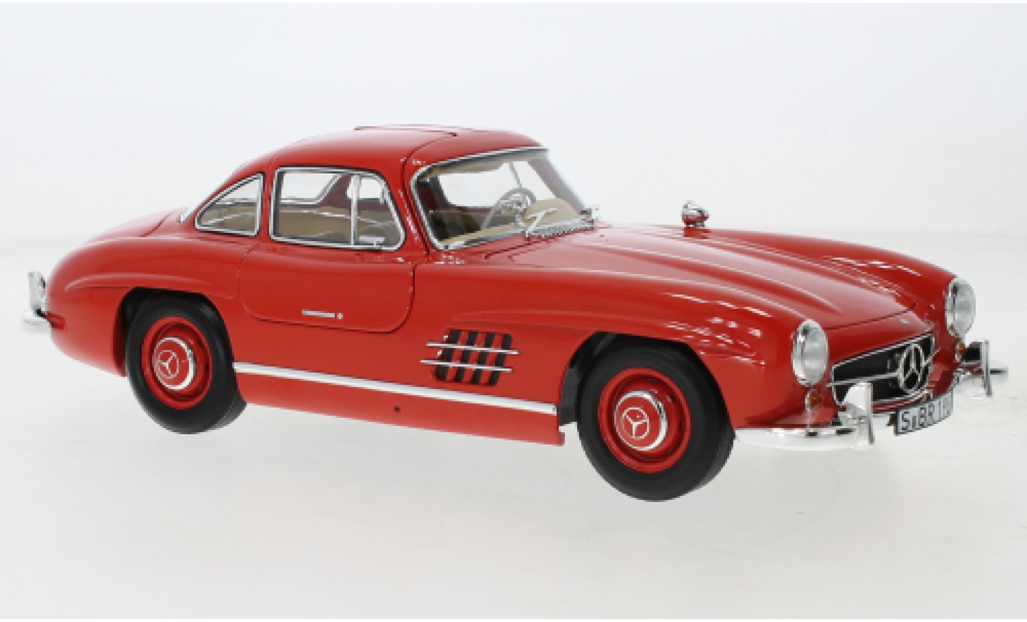 Mercedes 300 1/18 I Norev SL (W198) rosso 1954 modellino in miniatura