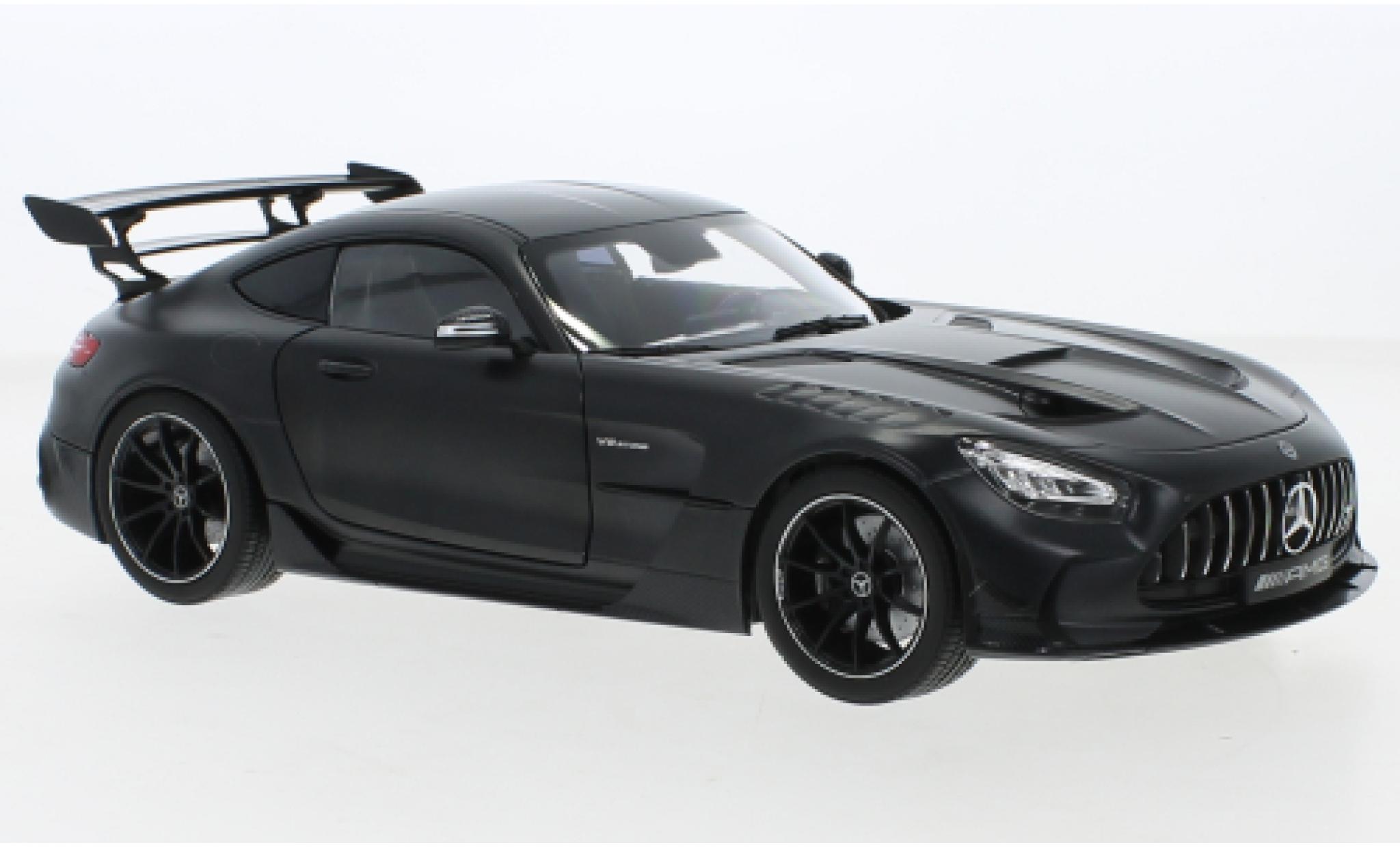 Mercedes AMG GT 1/18 Norev Black Series matt-grigio modellino in miniatura