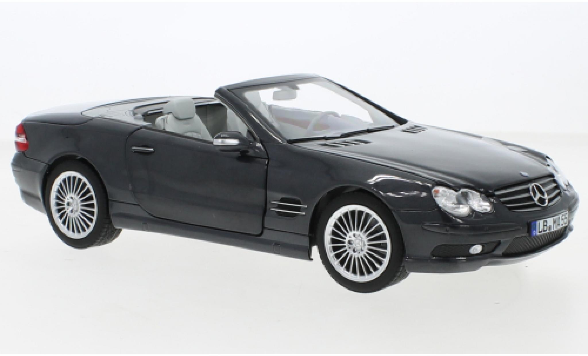 Mercedes Classe SL 1/18 Norev SL 55 AMG (R230) metallise nero 2001 modellino in miniatura