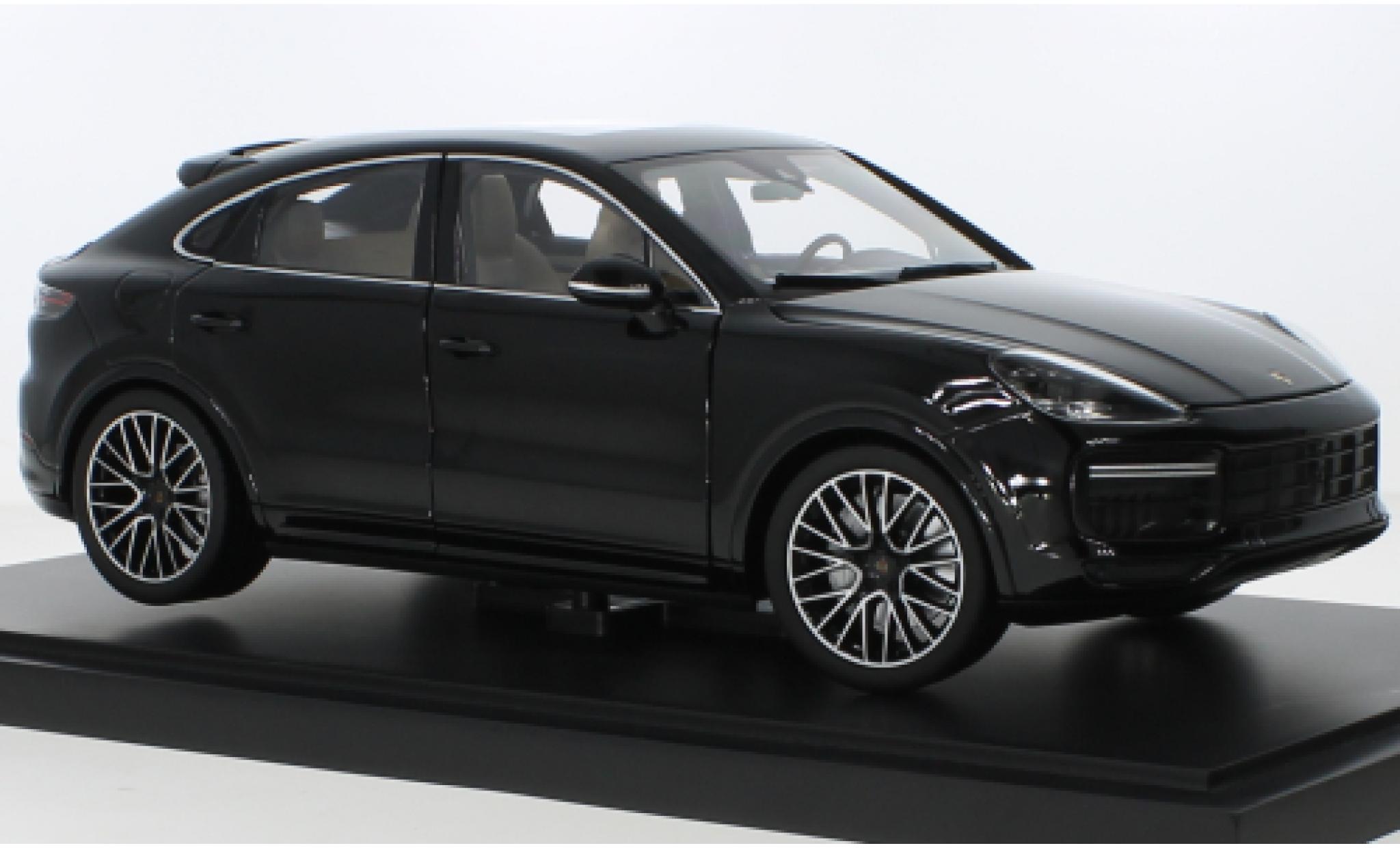 Porsche Cayenne Turbo 1/18 I Norev Coupe nero 2019 modellino in miniatura