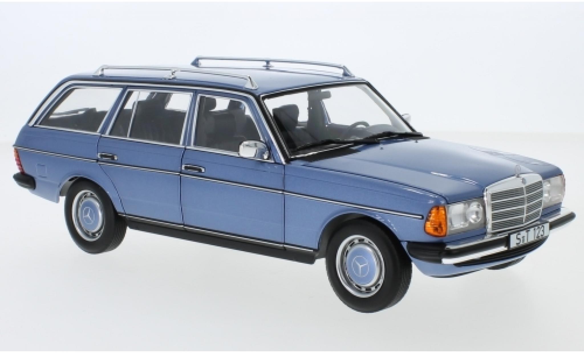 Mercedes 200 1/18 Norev T (S123) metallico blu 1980 modellino in miniatura