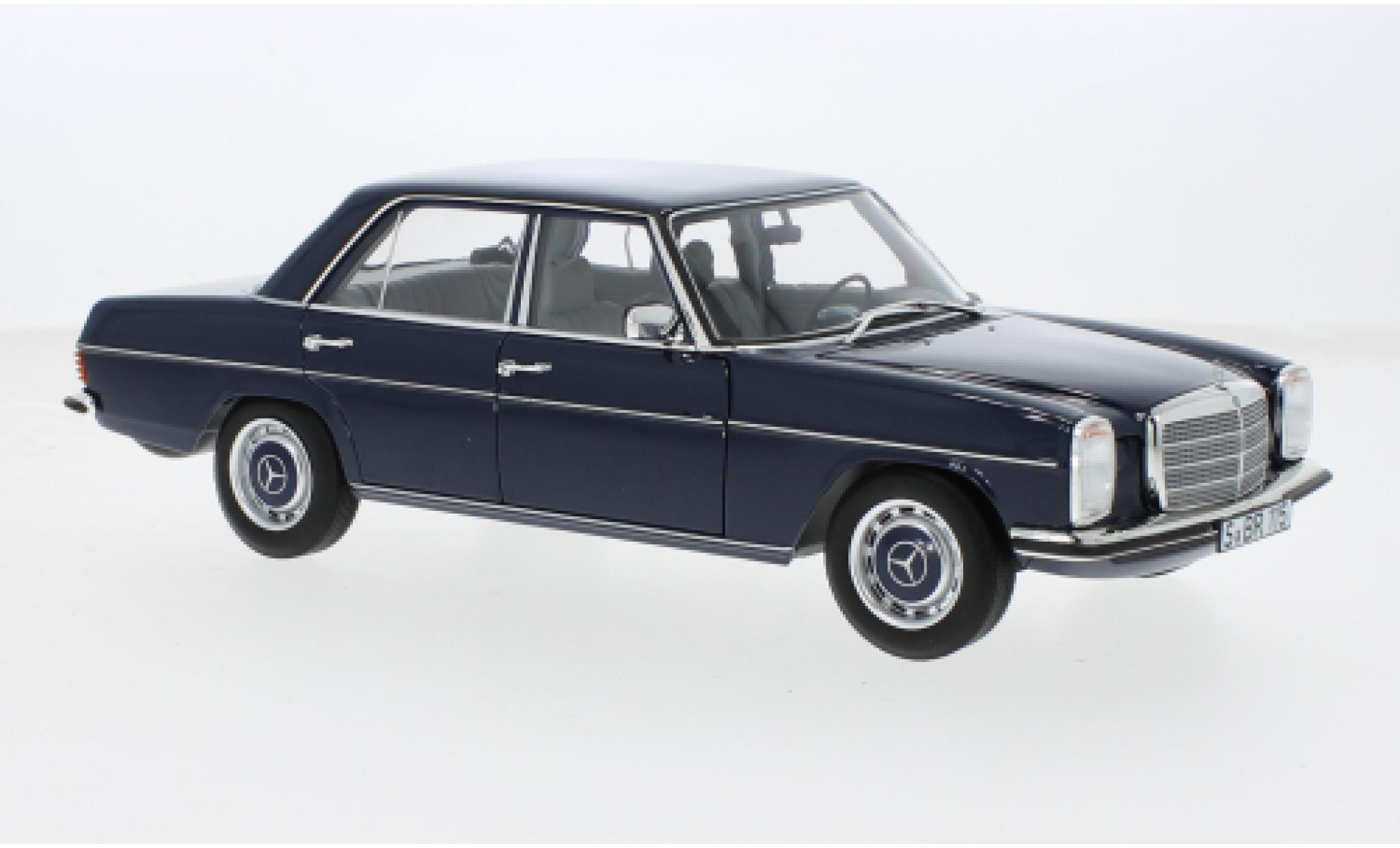 Mercedes 200 1/18 I Norev (W114) blau 1:18 modellino in miniatura