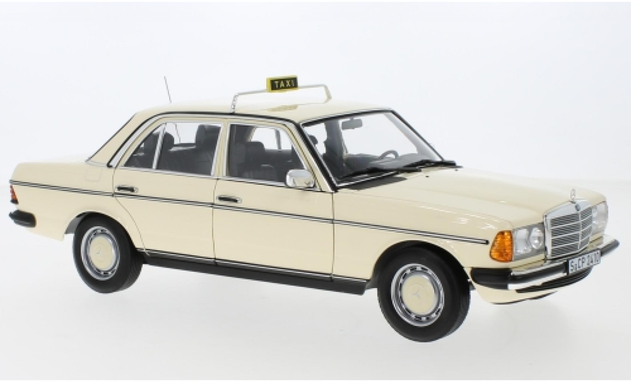Mercedes 200 1/18 Norev (W123) beige Taxi (D) 1980 modellino in miniatura