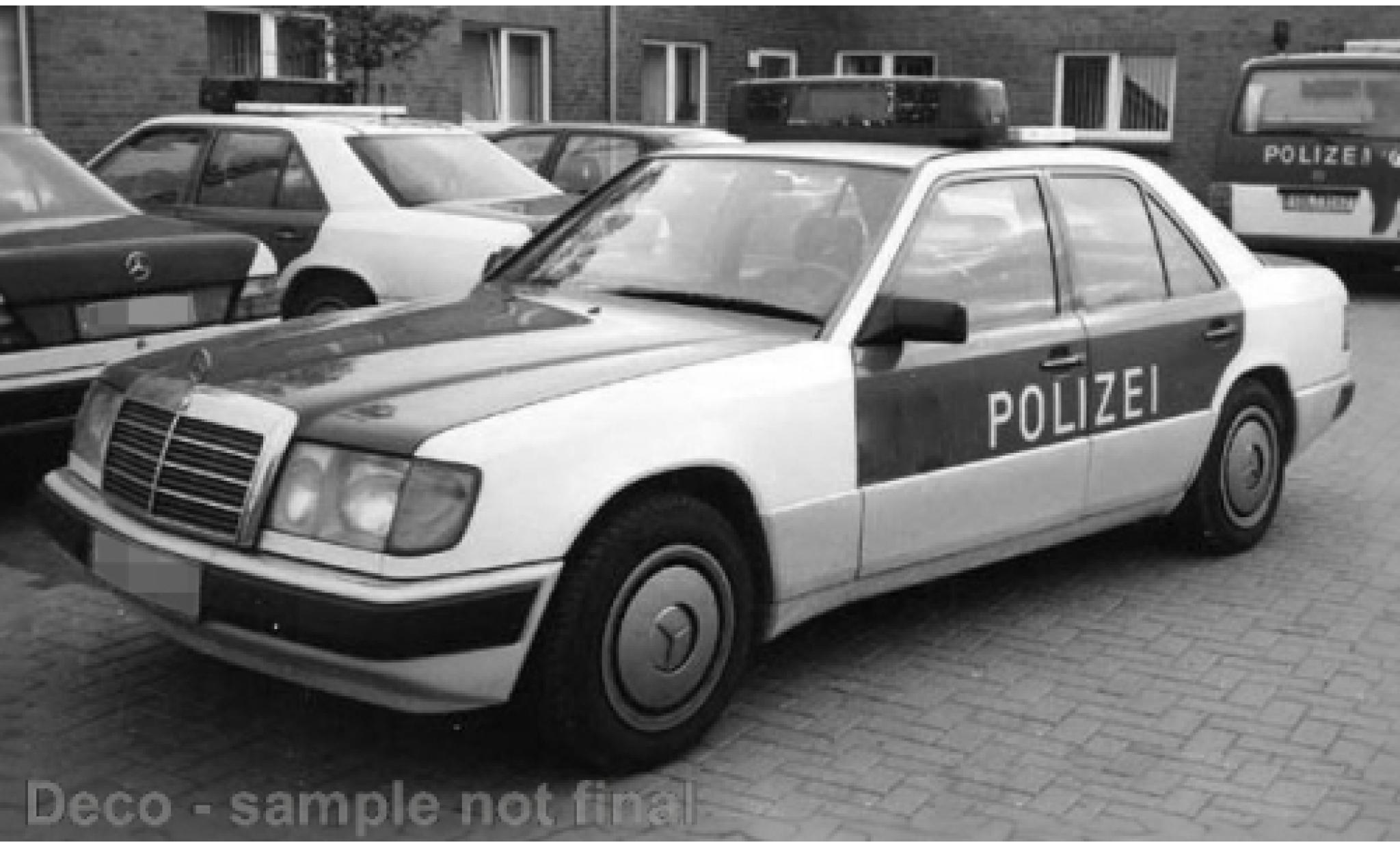 Mercedes 230 1/18 I Norev E (W124) Polizei (D) 1:18 modellino in miniatura