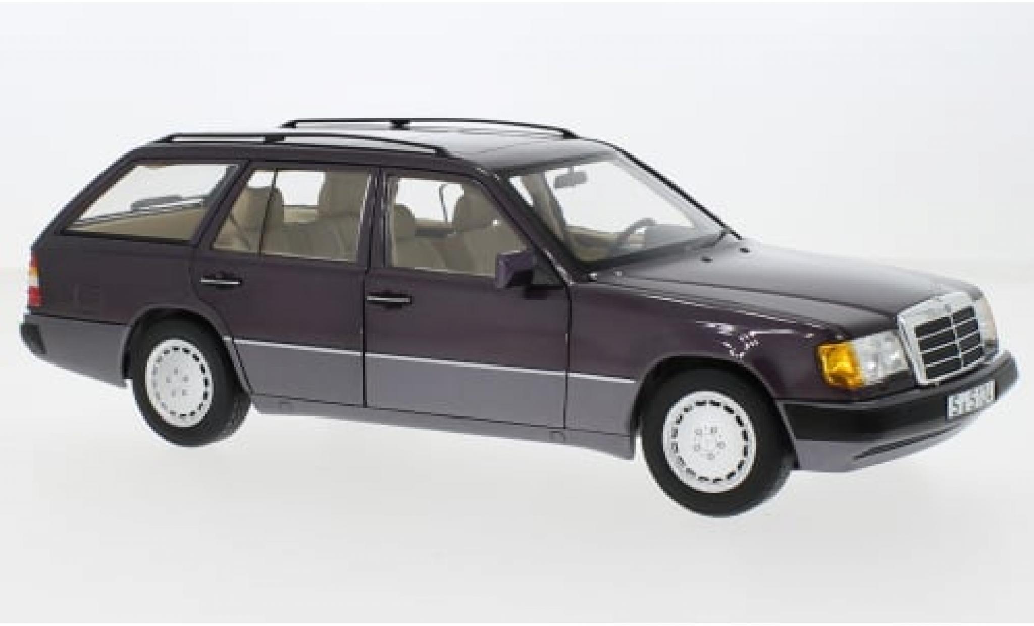 Mercedes 300 1/18 I Norev D T-Modell (S124) metallise violett 1989 1:18 modellino in miniatura