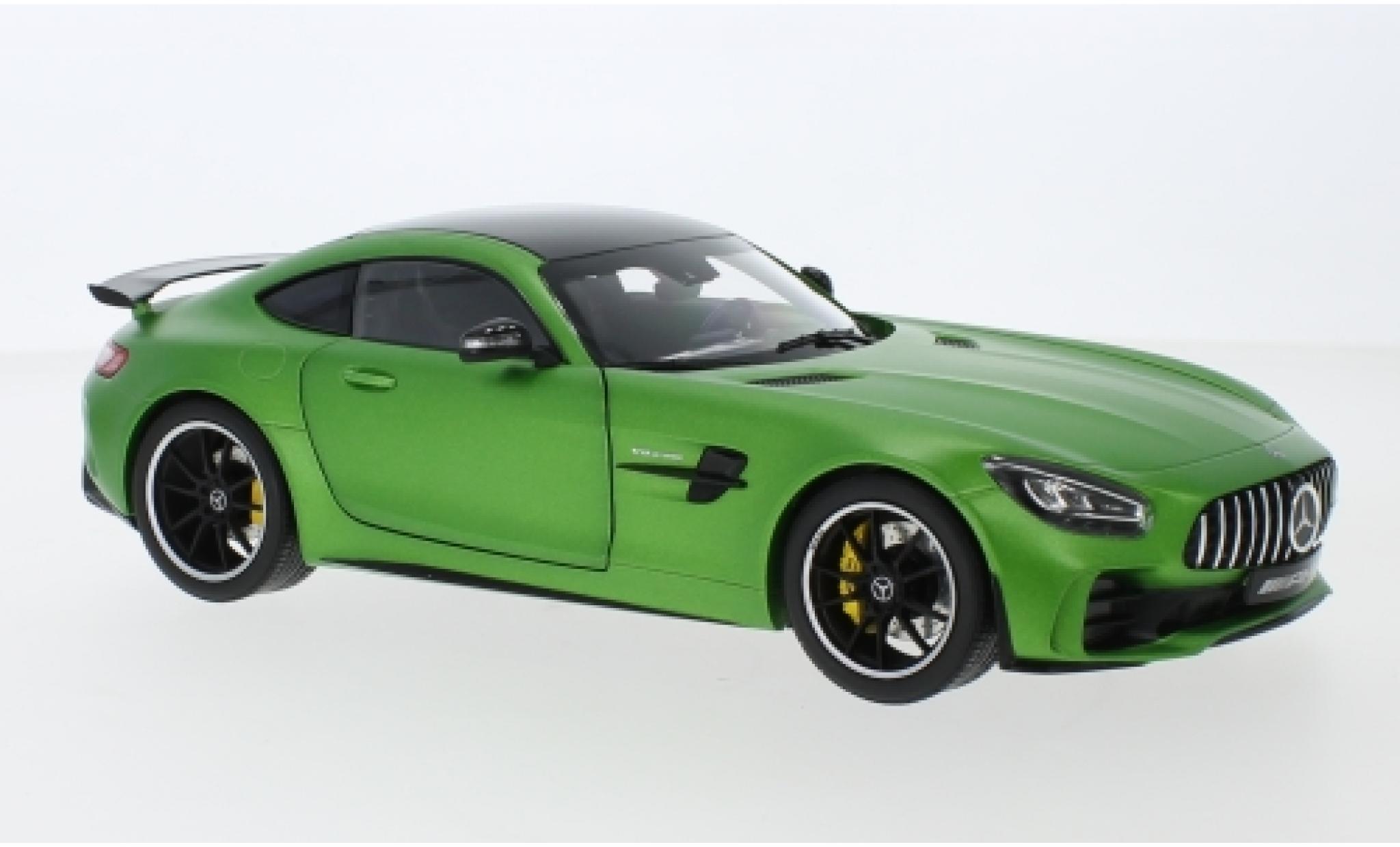 Mercedes AMG GT 1/18 Norev R (C190) matt-verde/carbon modellino in miniatura