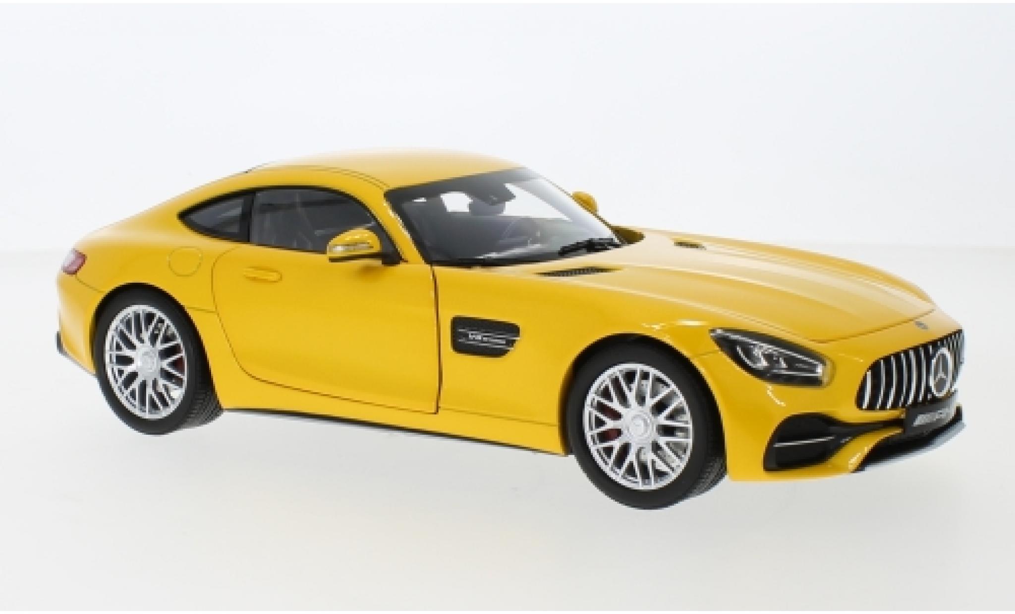 Mercedes AMG GT 1/18 Norev S (C190) metallico giallo modellino in miniatura