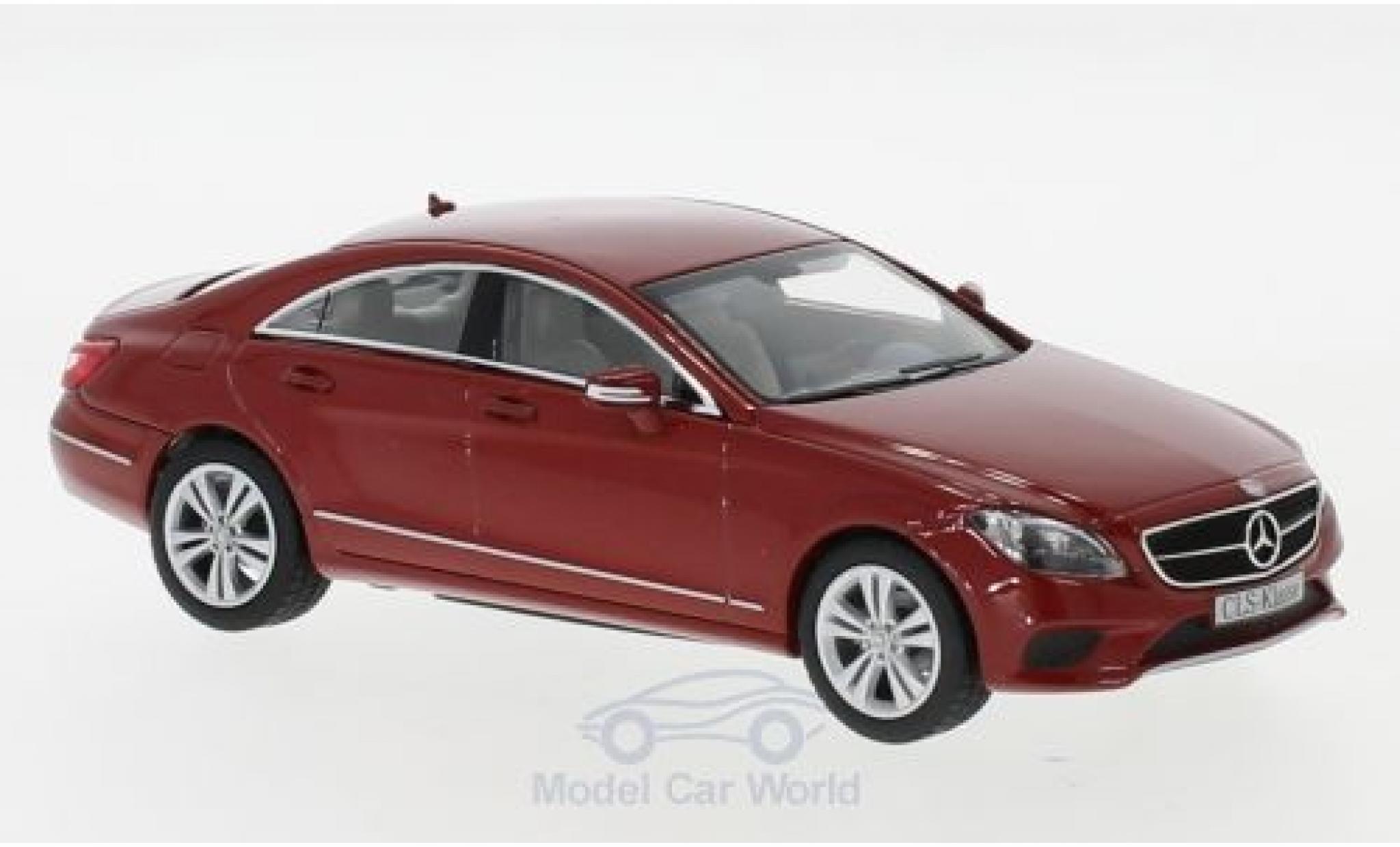 Mercedes CLS 1/43 Norev (C218) metallico rosso 2014 modellino in miniatura