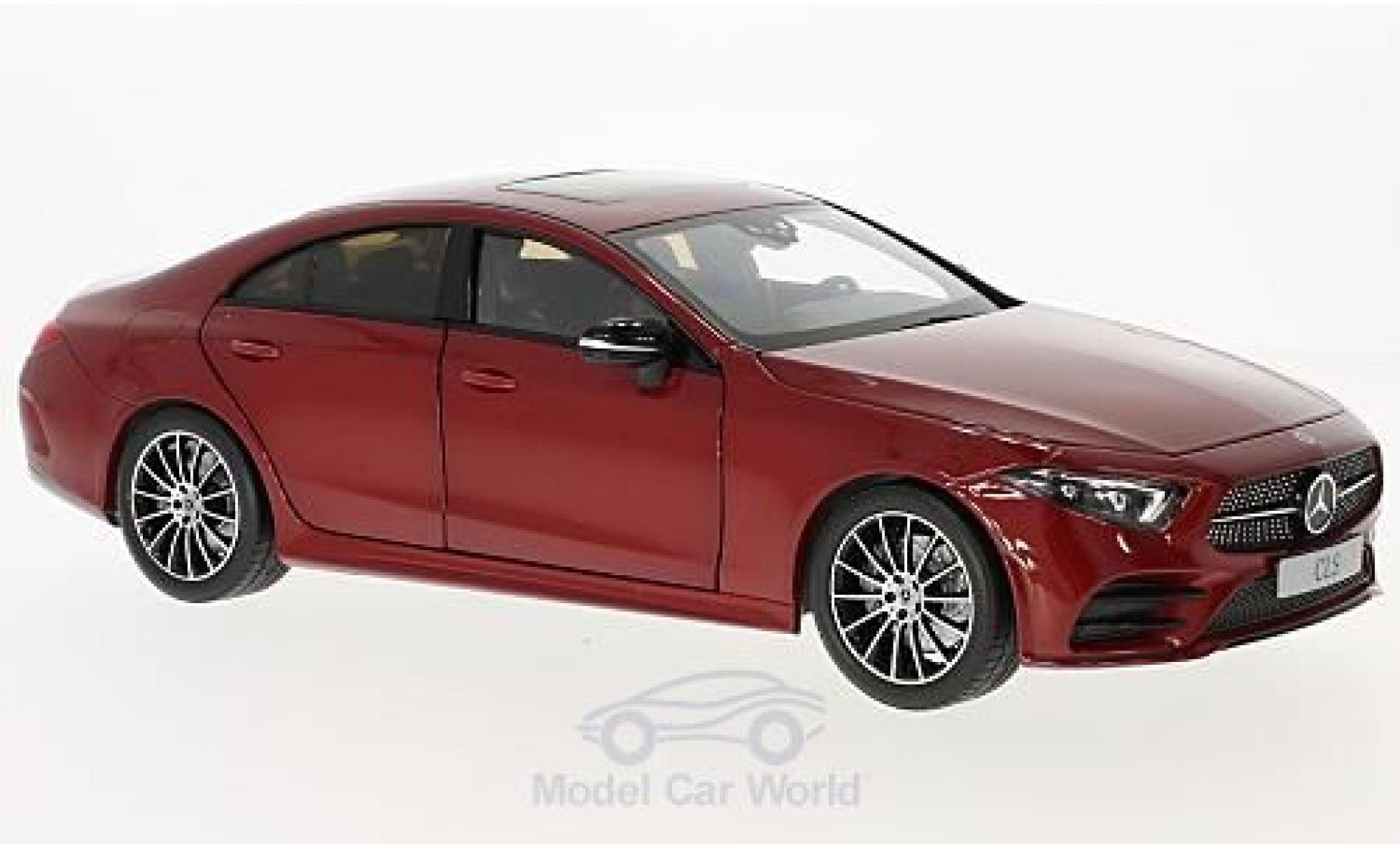 Mercedes CLS 1/18 Norev Coupe (C257) metallico rosso 2018 modellino in miniatura
