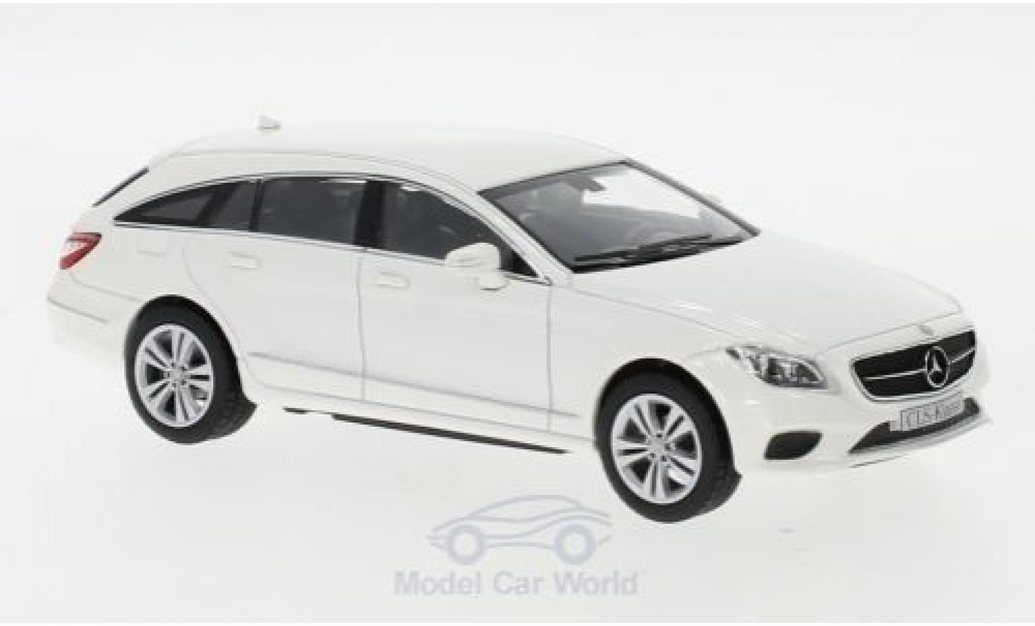Mercedes CLS 1/43 Norev Shooting Brake (X218) bianco 2014 modellino in miniatura