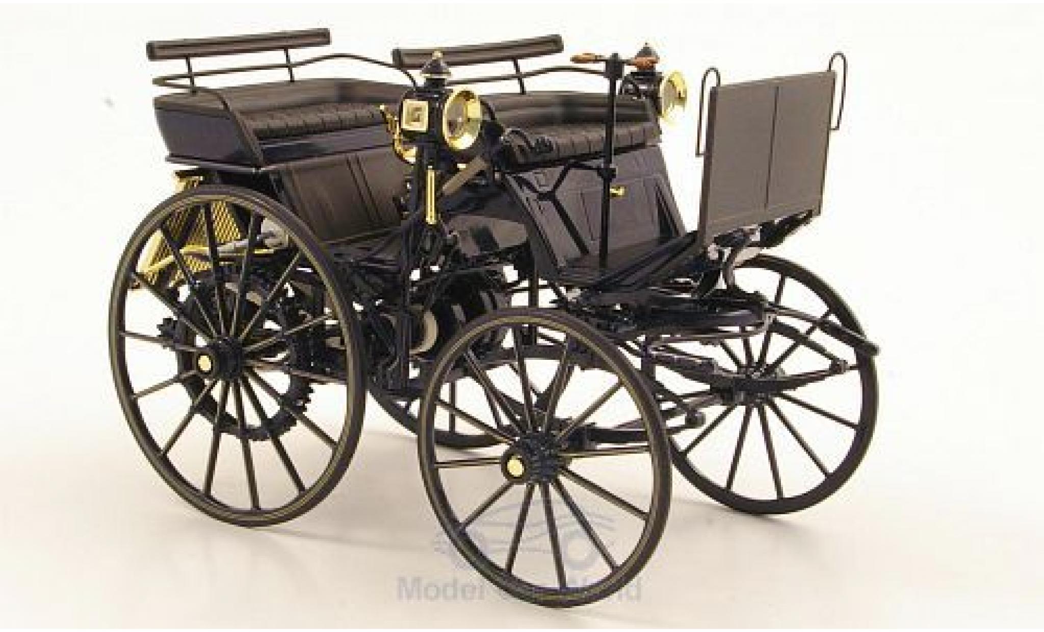 Mercedes Daimler 1/18 Norev Motorkutsche blu ohne Vitrine modellino in miniatura