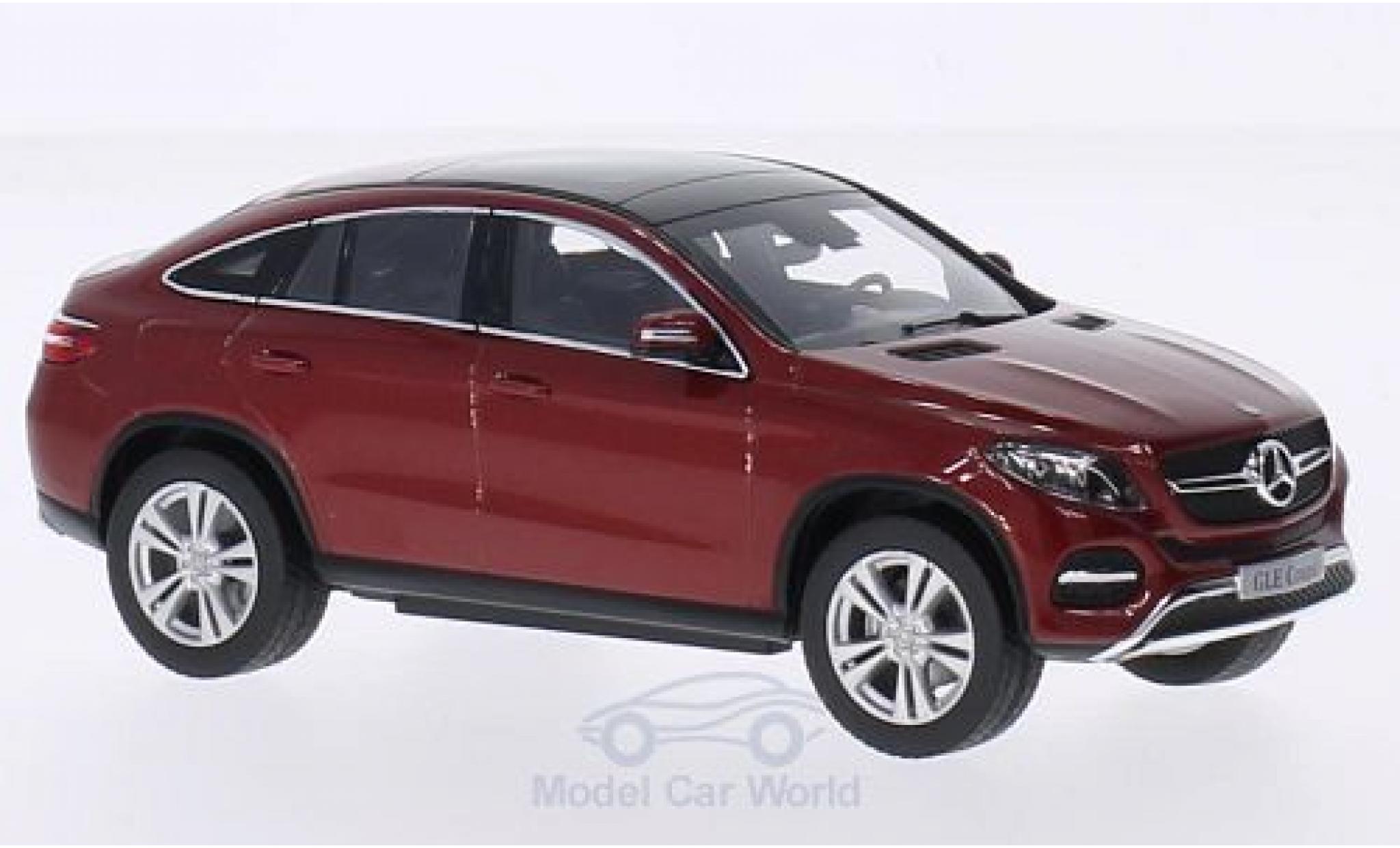 Mercedes Classe GLE 1/43 Norev GLE Coupe (C292) metallico rosso modellino in miniatura