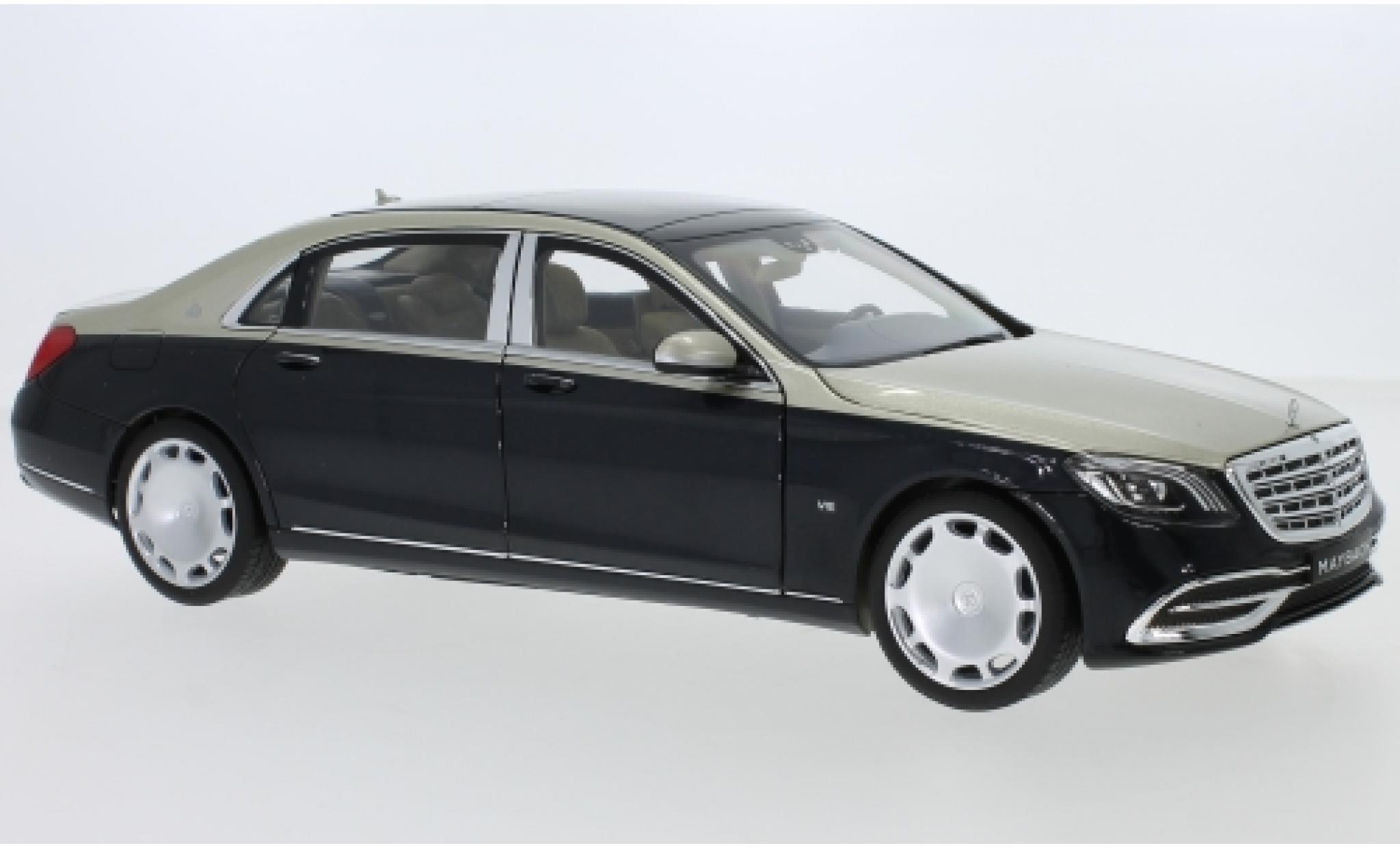 Mercedes Classe S 1/18 Norev Maybach S 650 (X222) metallico beige/metallico blu modellino in miniatura