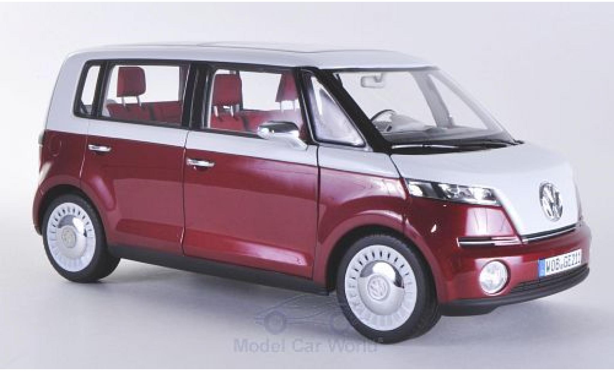 Volkswagen Bulli 1/18 Norev Concept metallico rosso/bianco 2011 Autosalon Genf modellino in miniatura