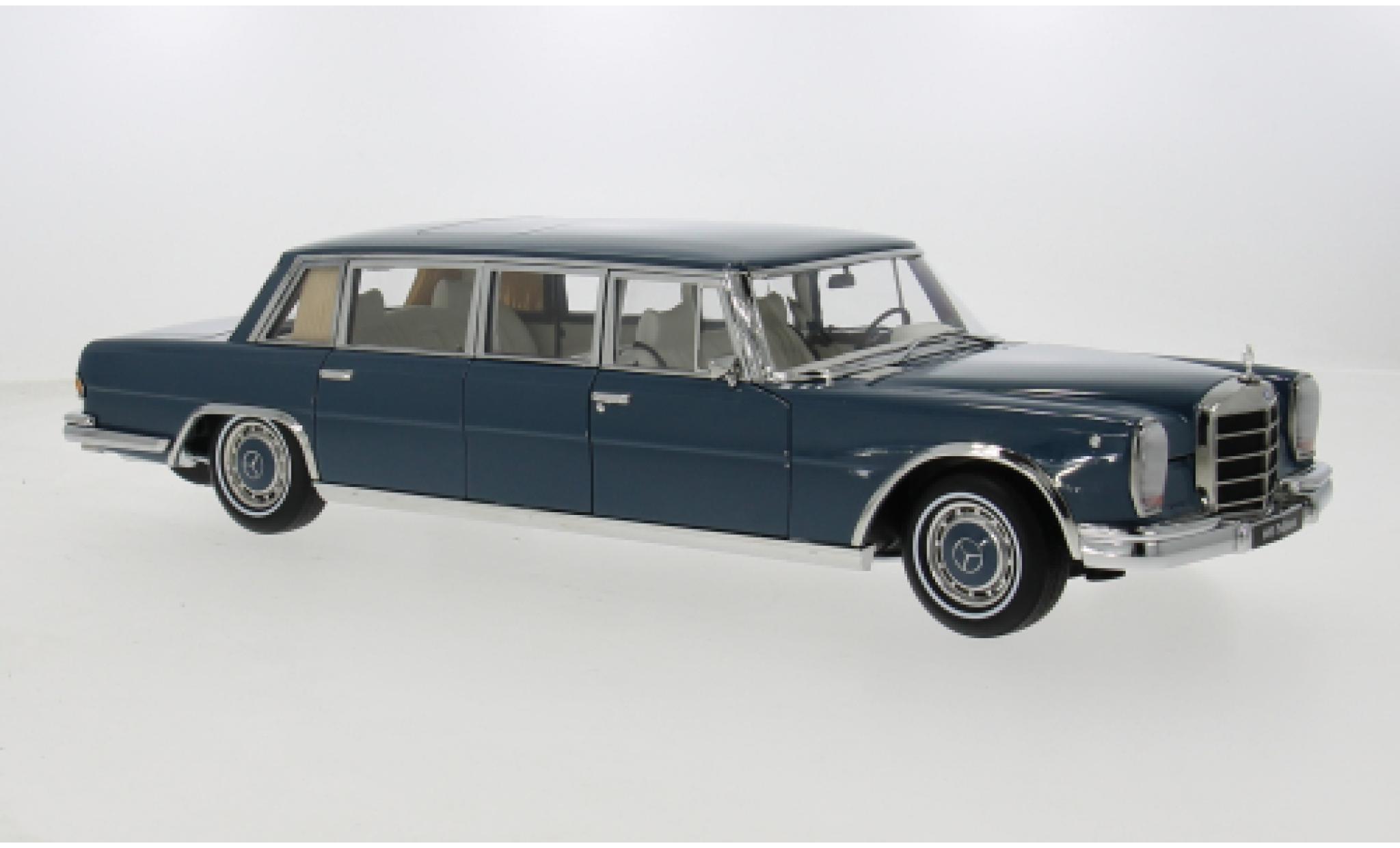 Mercedes 600 1/18 I NZG Pullman (W100) blau 1963 1:18 modellino in miniatura