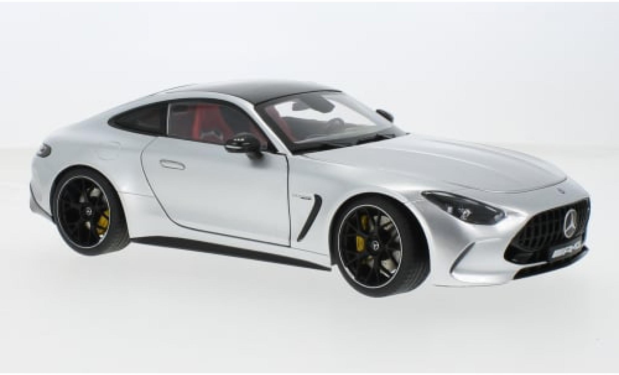 Mercedes AMG GT 1/18 I NZG 63 (C192) 4MATIC+ silber 1:18 modellino in miniatura
