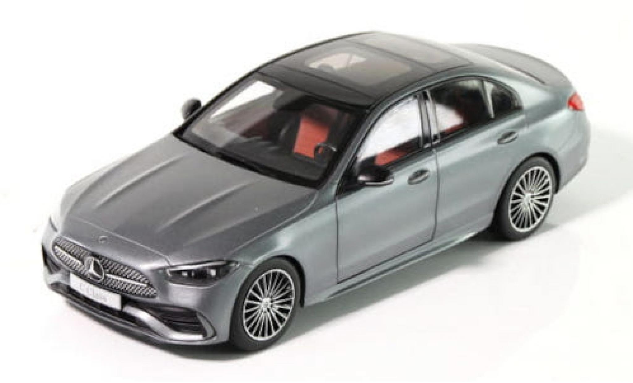 Mercedes Classe C 1/18 NZG (W206) metallico grigio 2021 modellino in miniatura