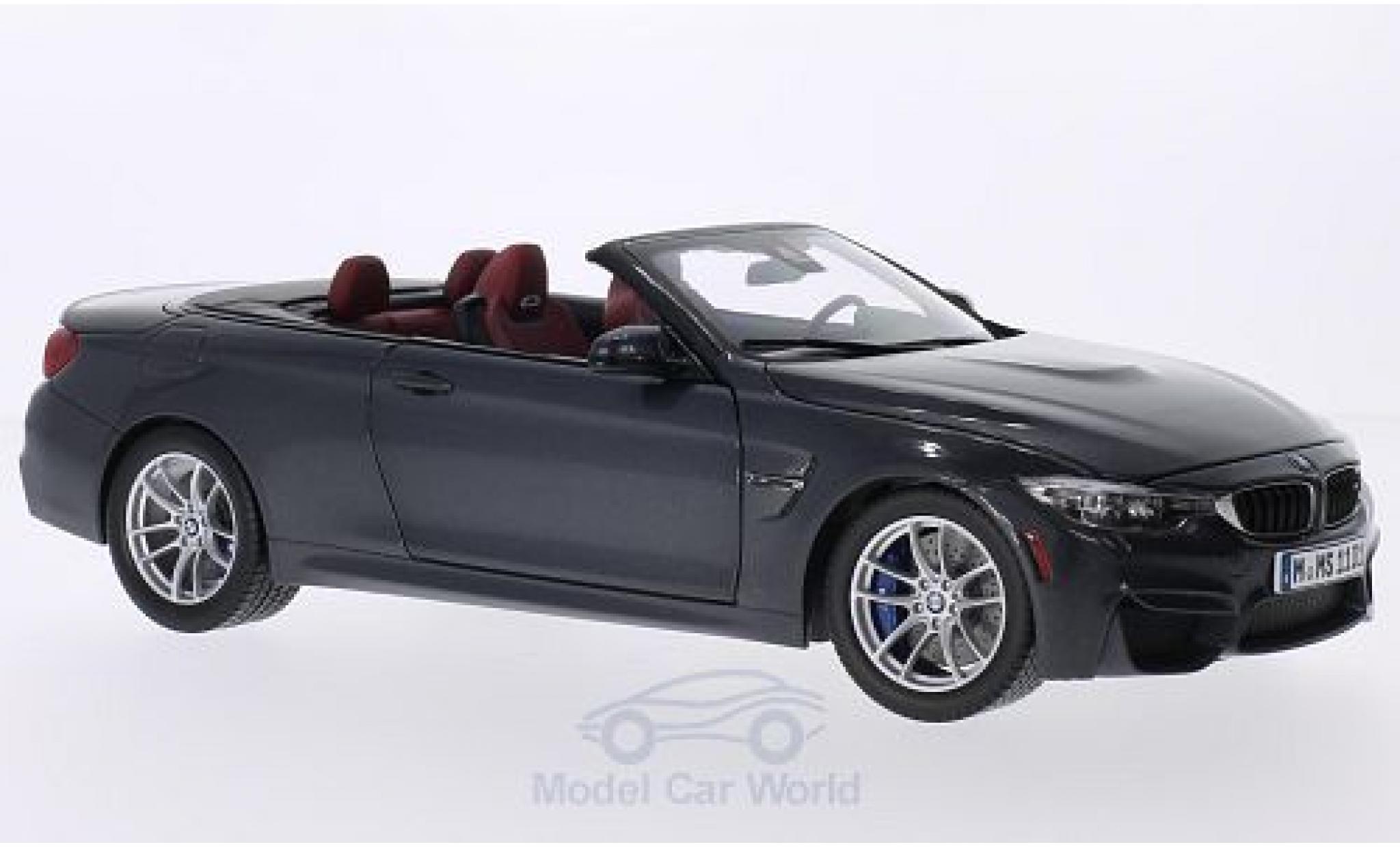 Bmw M4 F83 1/18 Paragon Cabrio (F83) metallico grigio 2014 modellino in miniatura